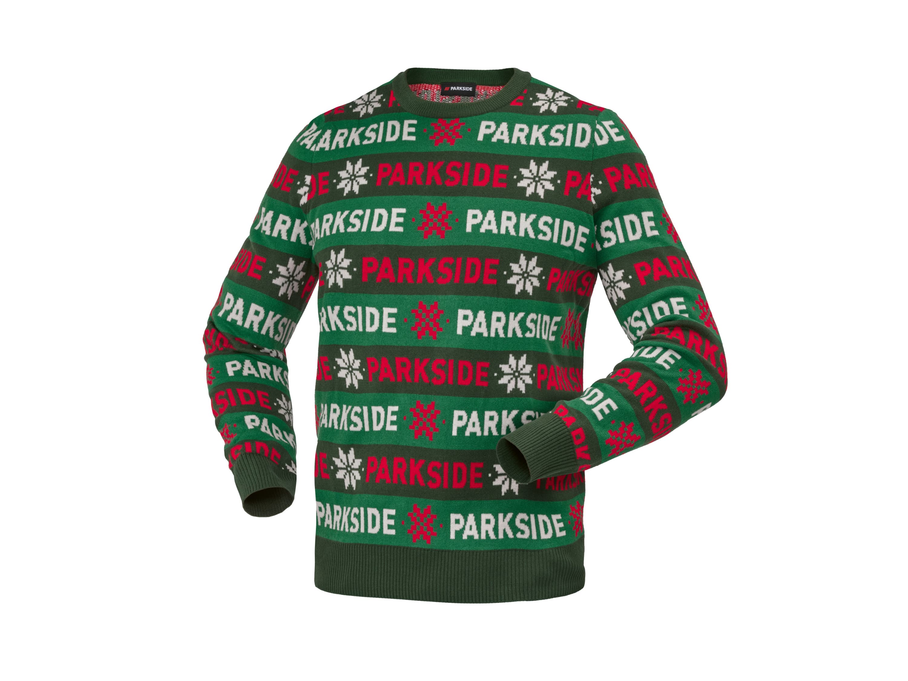 PARKSIDE® Pánsky vianočný pulóver (zelená, M (48/50)) 1