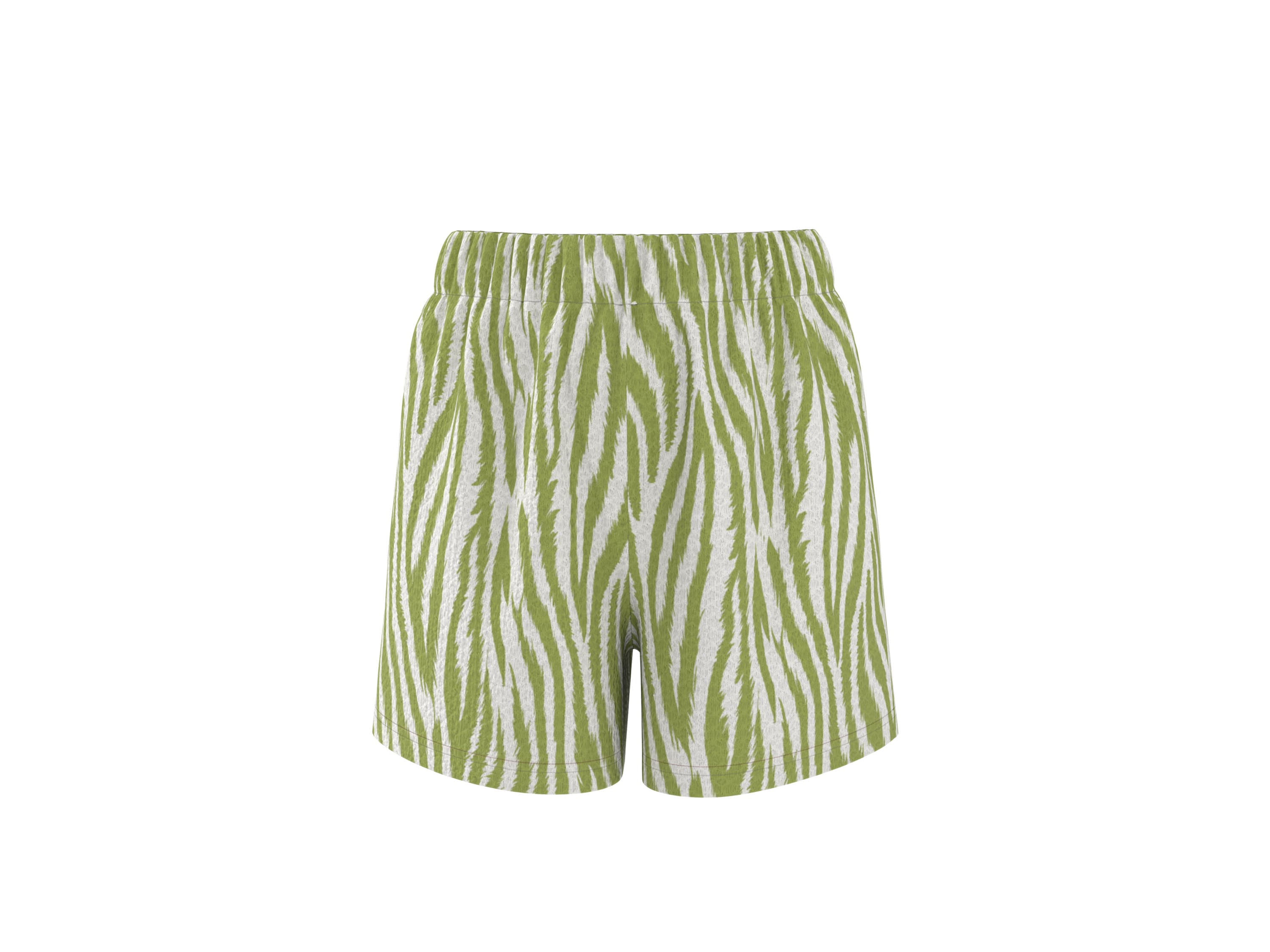 ESMARA® Dámske šortky (vzor/zelená, S (36/38))