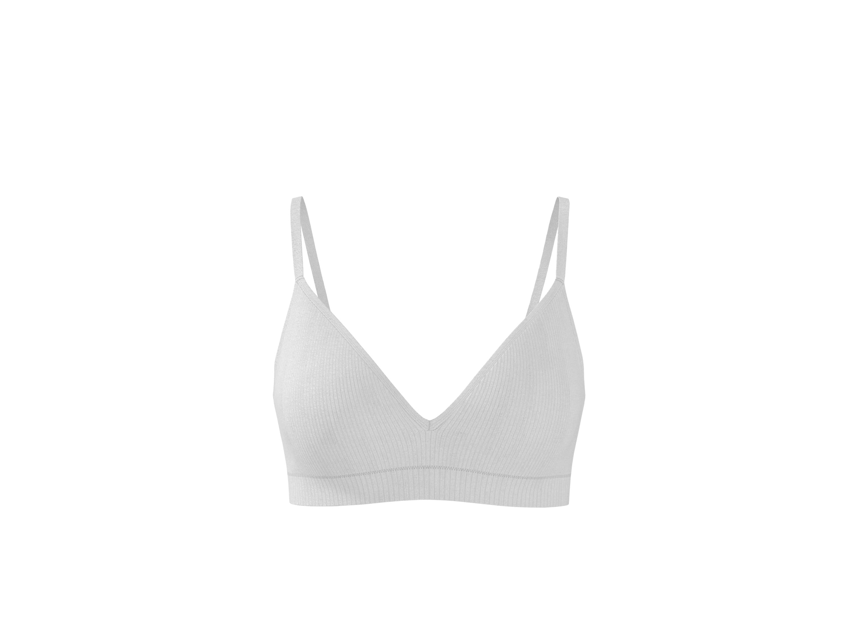 ESMARA® Dámska rebrovaná podprsenka (sivá, 80B)