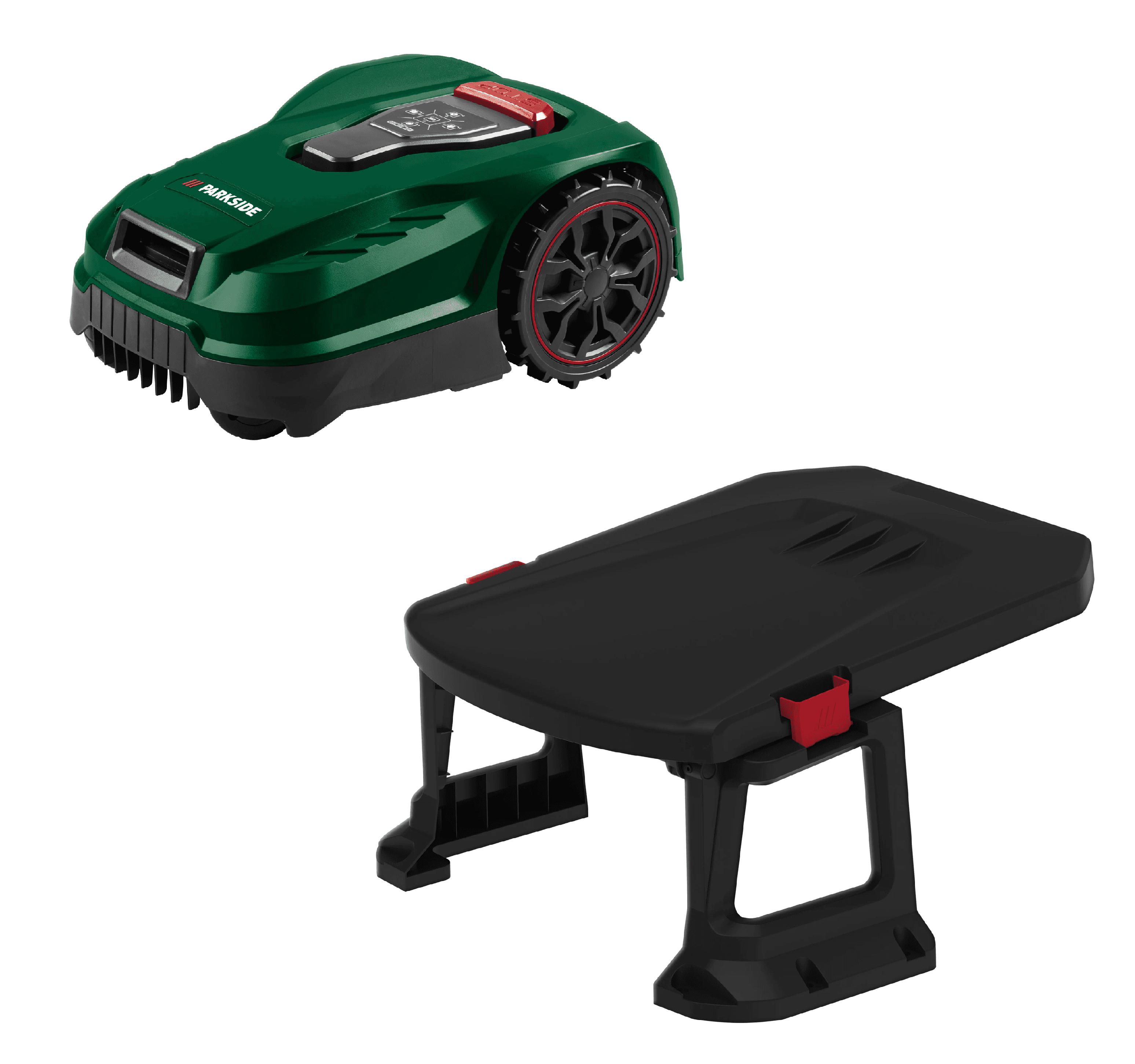 PARKSIDE® Robotická kosačka 20 V PAMRC 250 A1 City + Garáž pre robotickú kosačku PUMRG A1