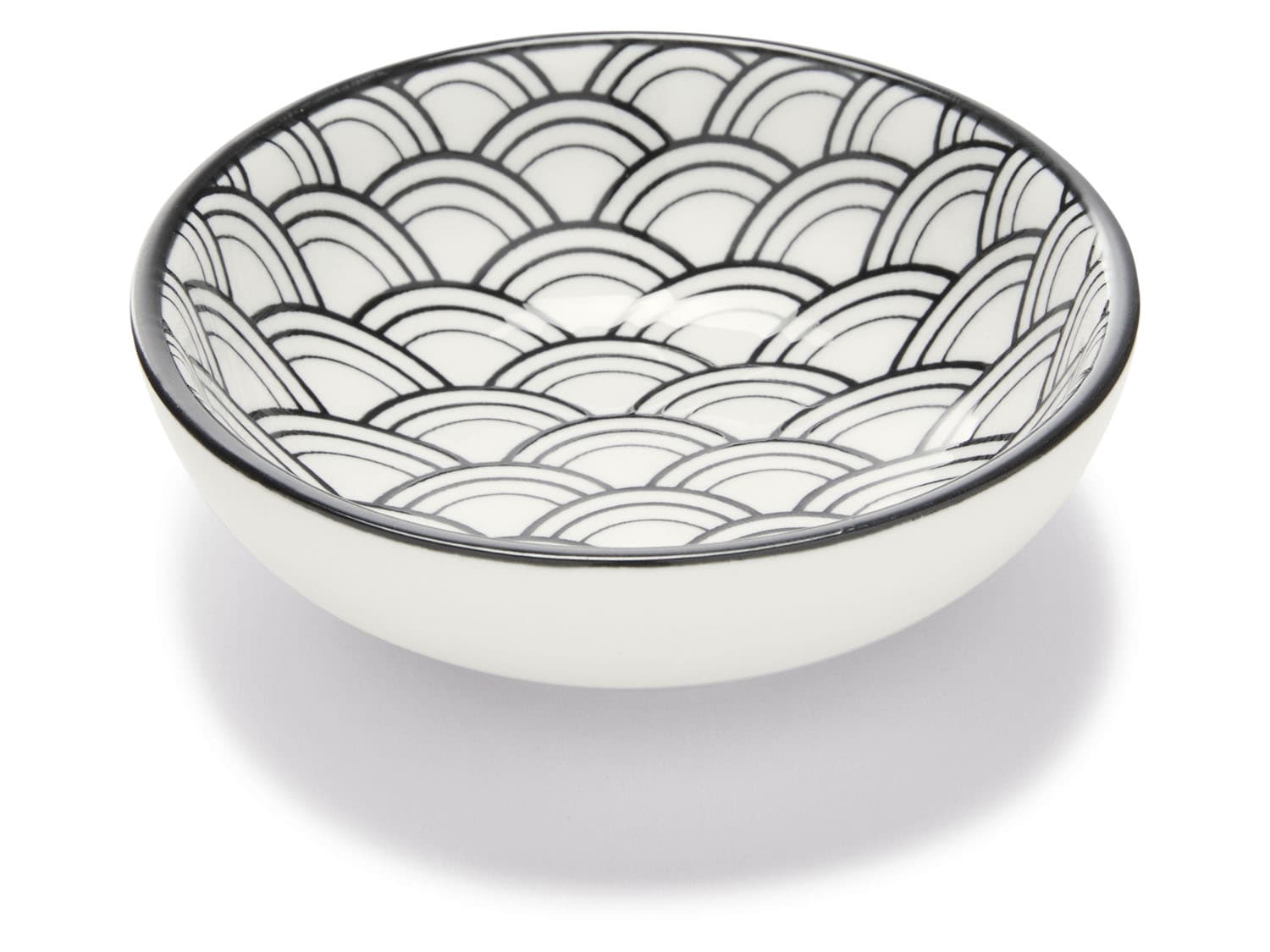 ERNESTO® Misky/Misky na omáčku/Porcelánové lyžičky (miska na omáčku/biela/čierna)