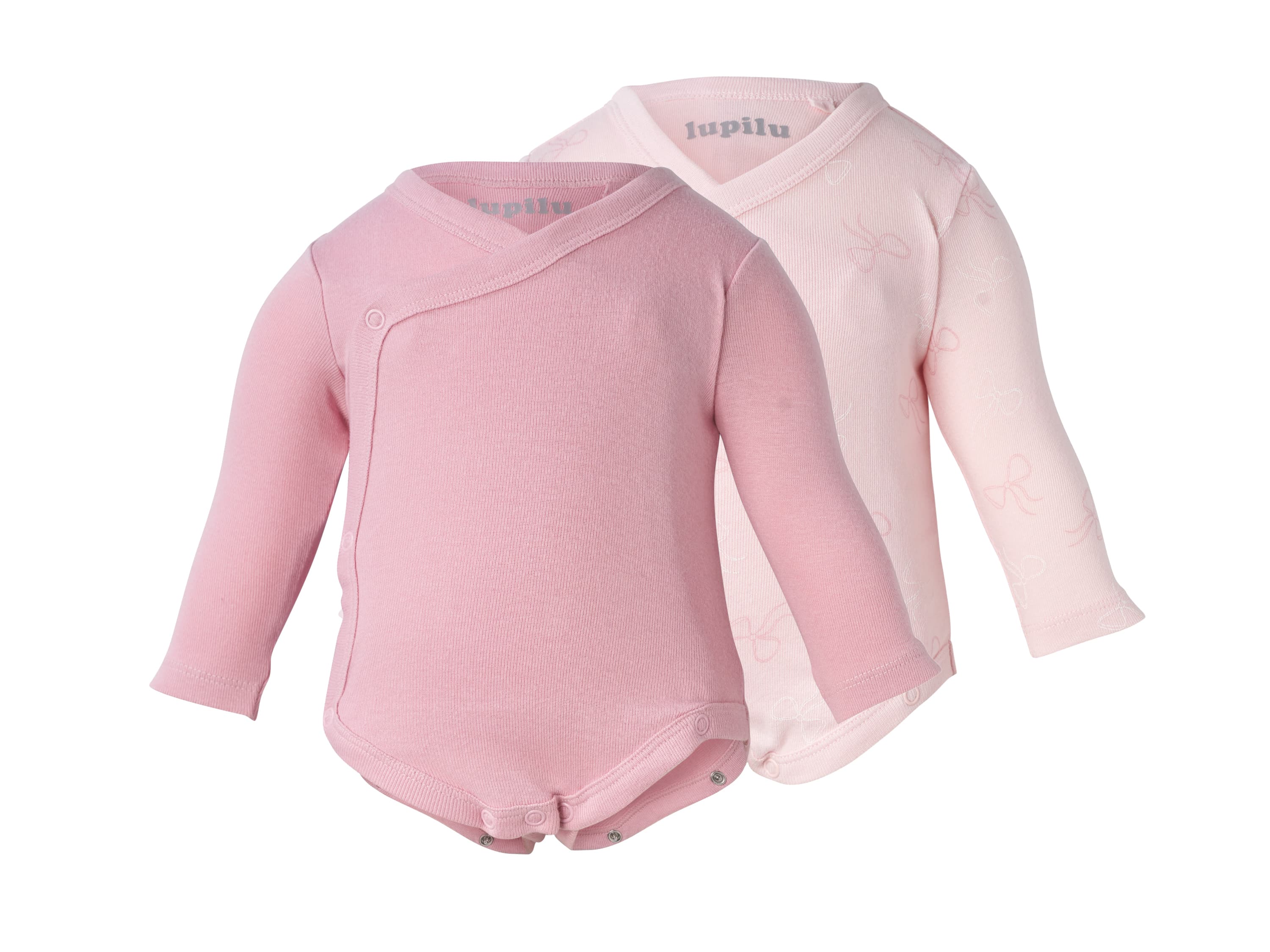 LUPILU® Zavinovacie body pre bábätká, 2 kusy (ružová, 62/68) 1