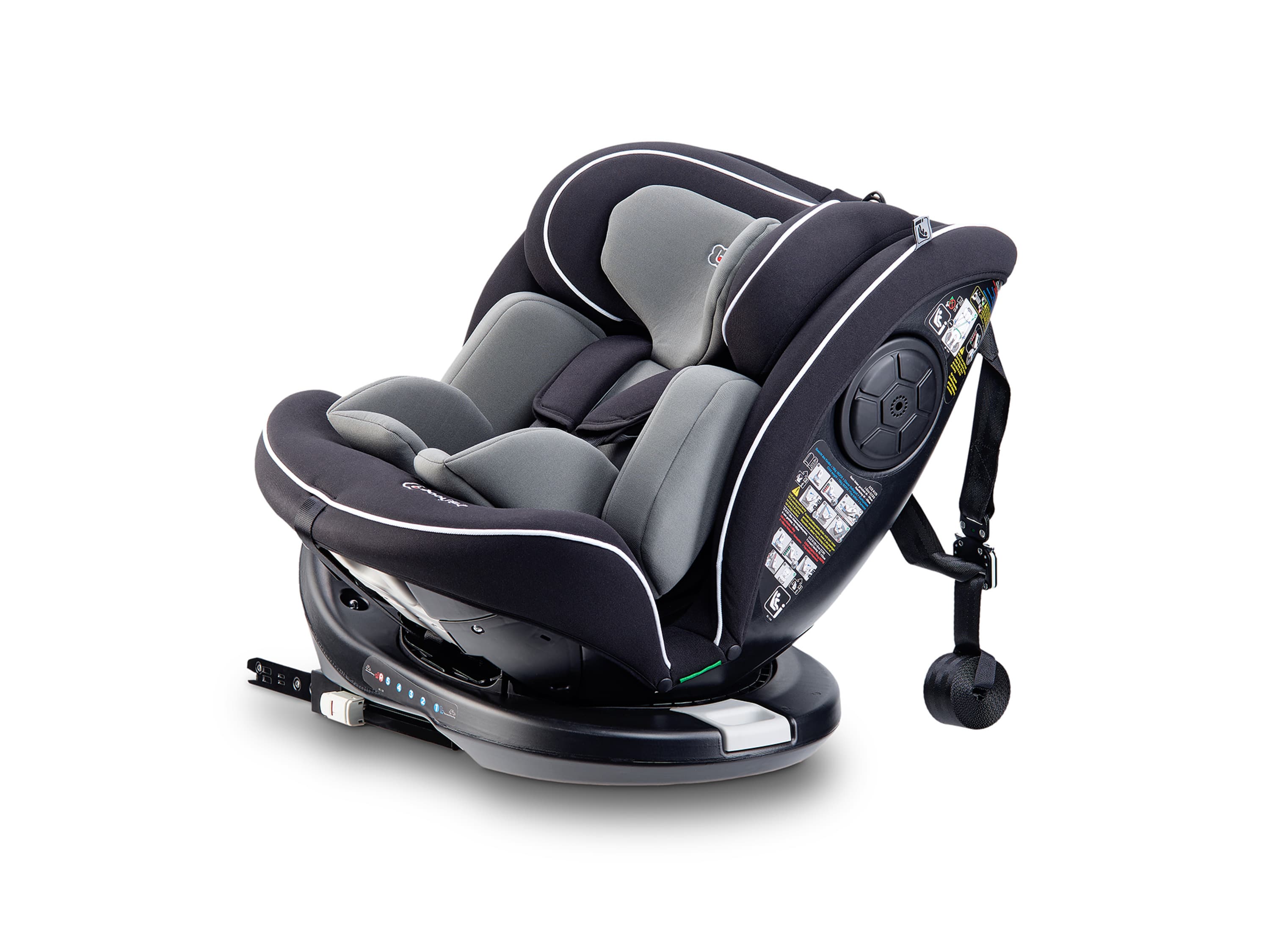BabyGO Detská autosedačka Nova , Sk. 0+ – III, 0 – 36 kg (čierna)