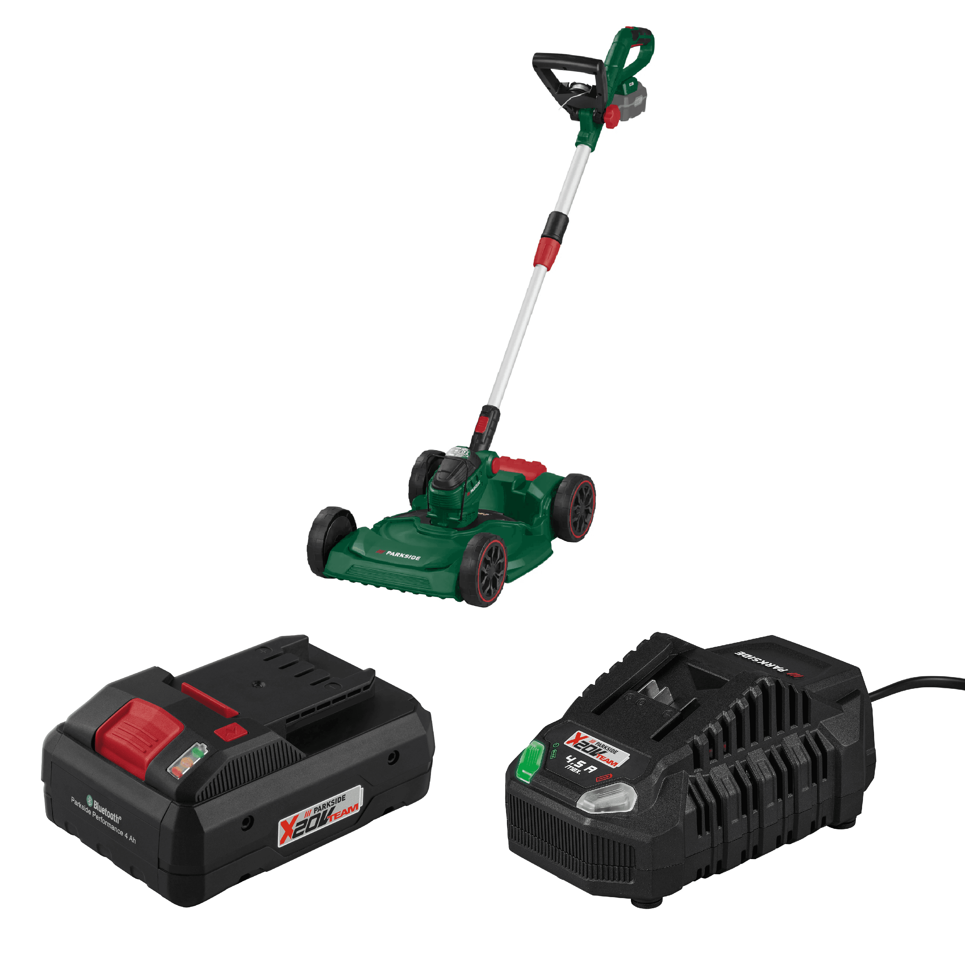 PARKSIDE® Aku multivyžínač 20 V PAMT 20-Li A1 3 v 1 + Smart akumulátor 20 V/4 Ah + Rýchlonabíjačka akumulátora 20 V/4,5 A 1