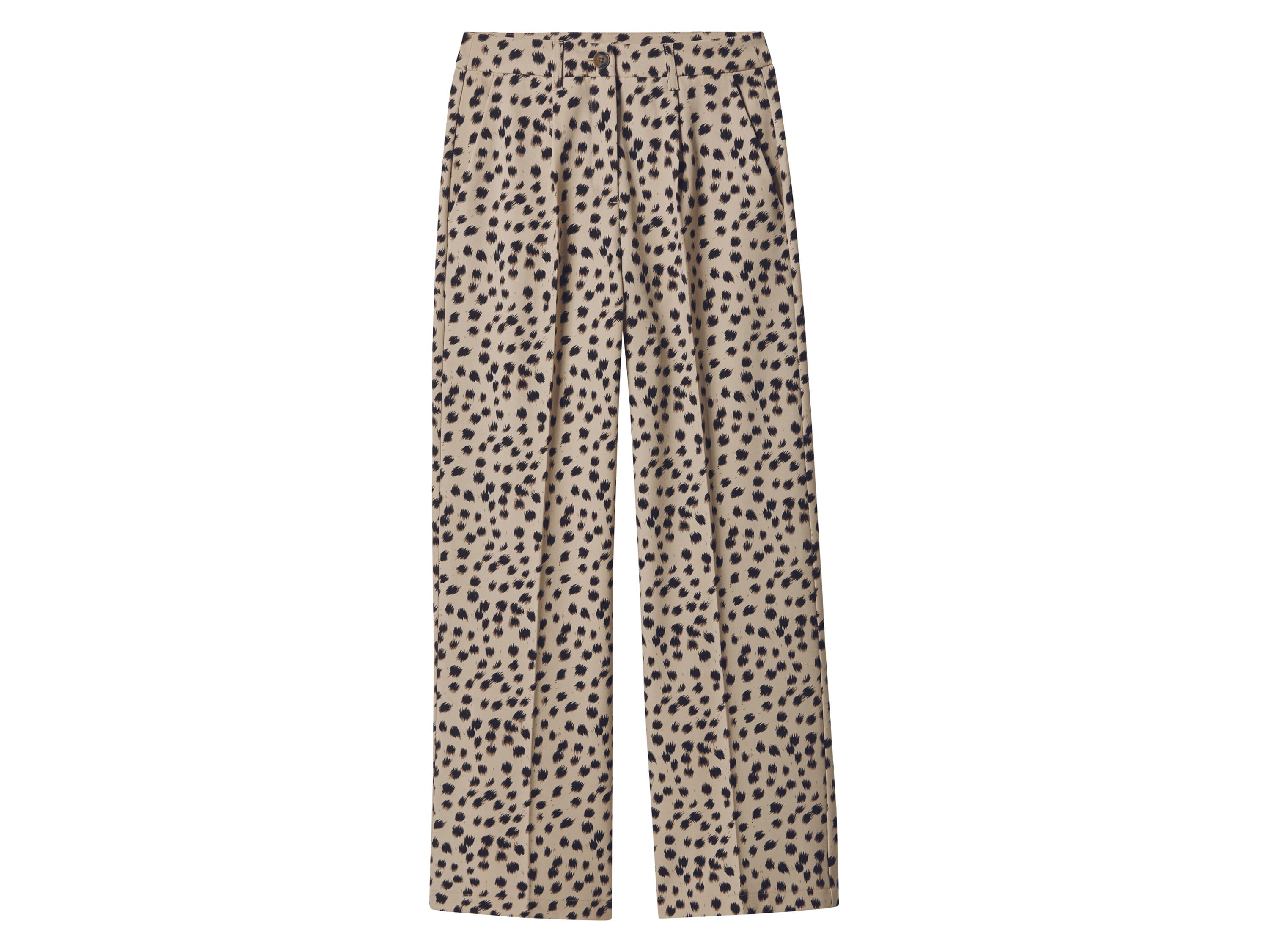 esmara® Dámske nohavice „Wide-Leg“ (leopardí vzor, 46)