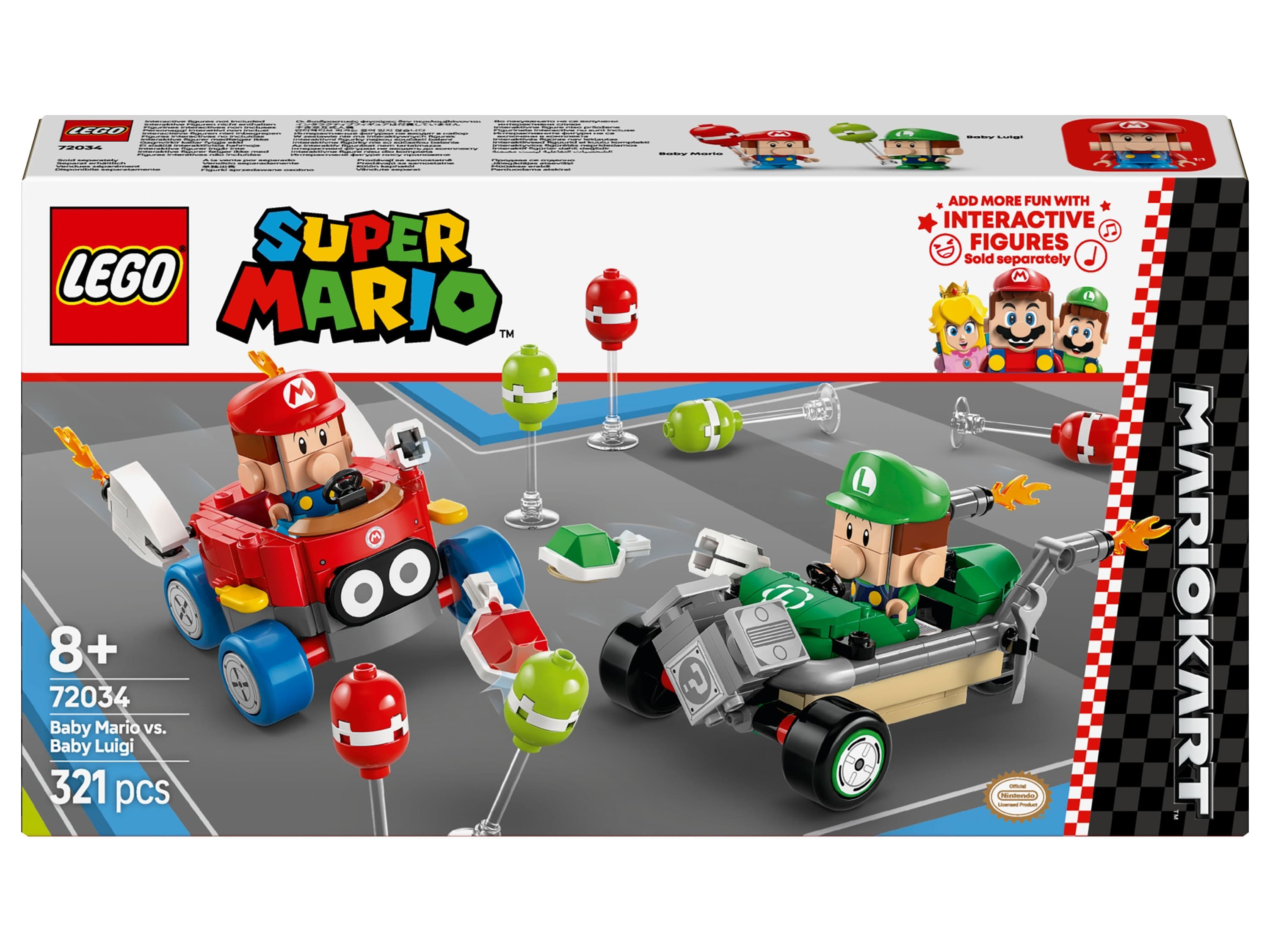 LEGO® SUPER MARIO 72034 Mario Kart™ – Baby Mario vs. Baby Luigi