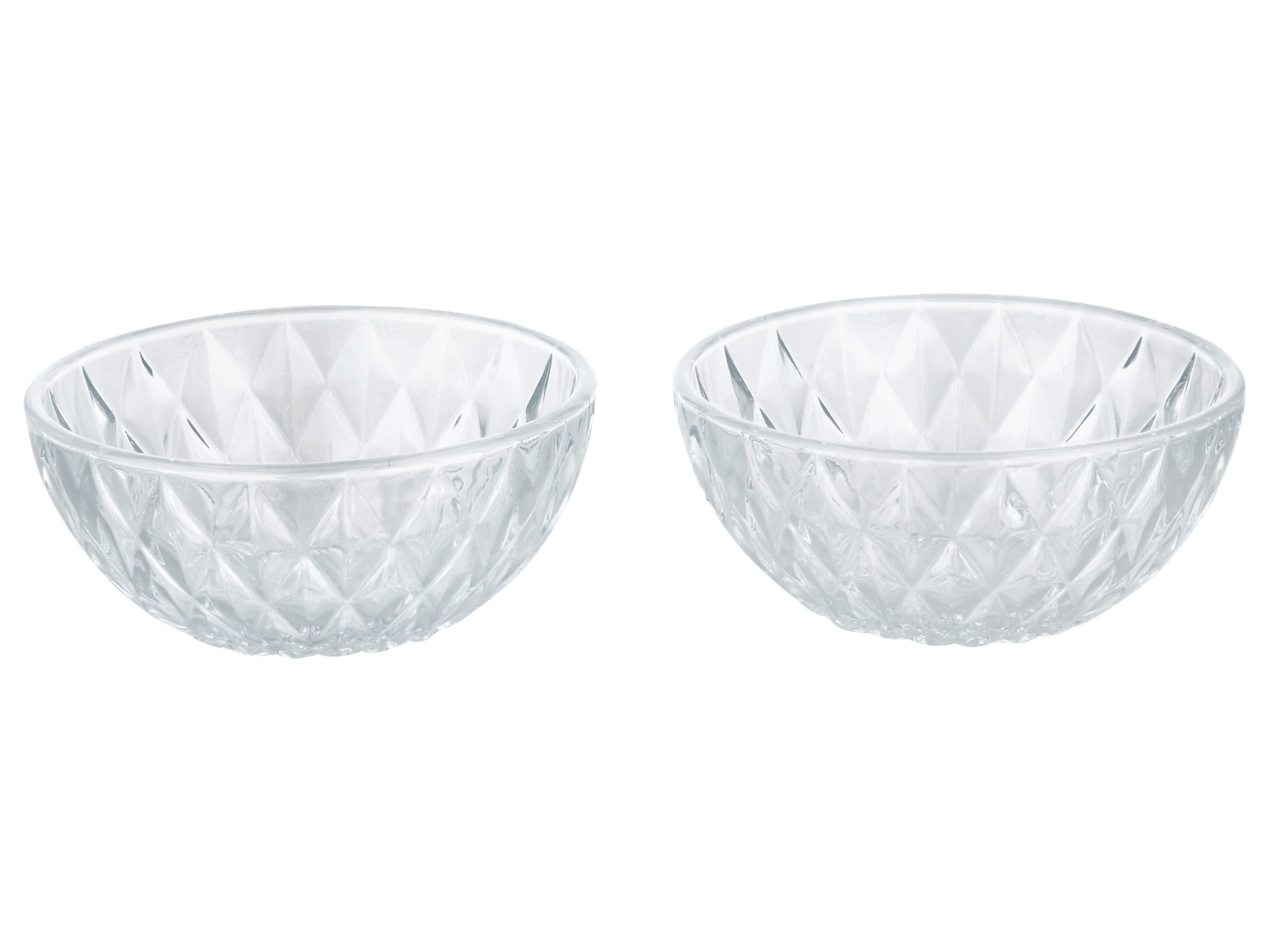 SILVERCREST® Sklené poháre/misky na zmrzlinu (miska/priehľadná)