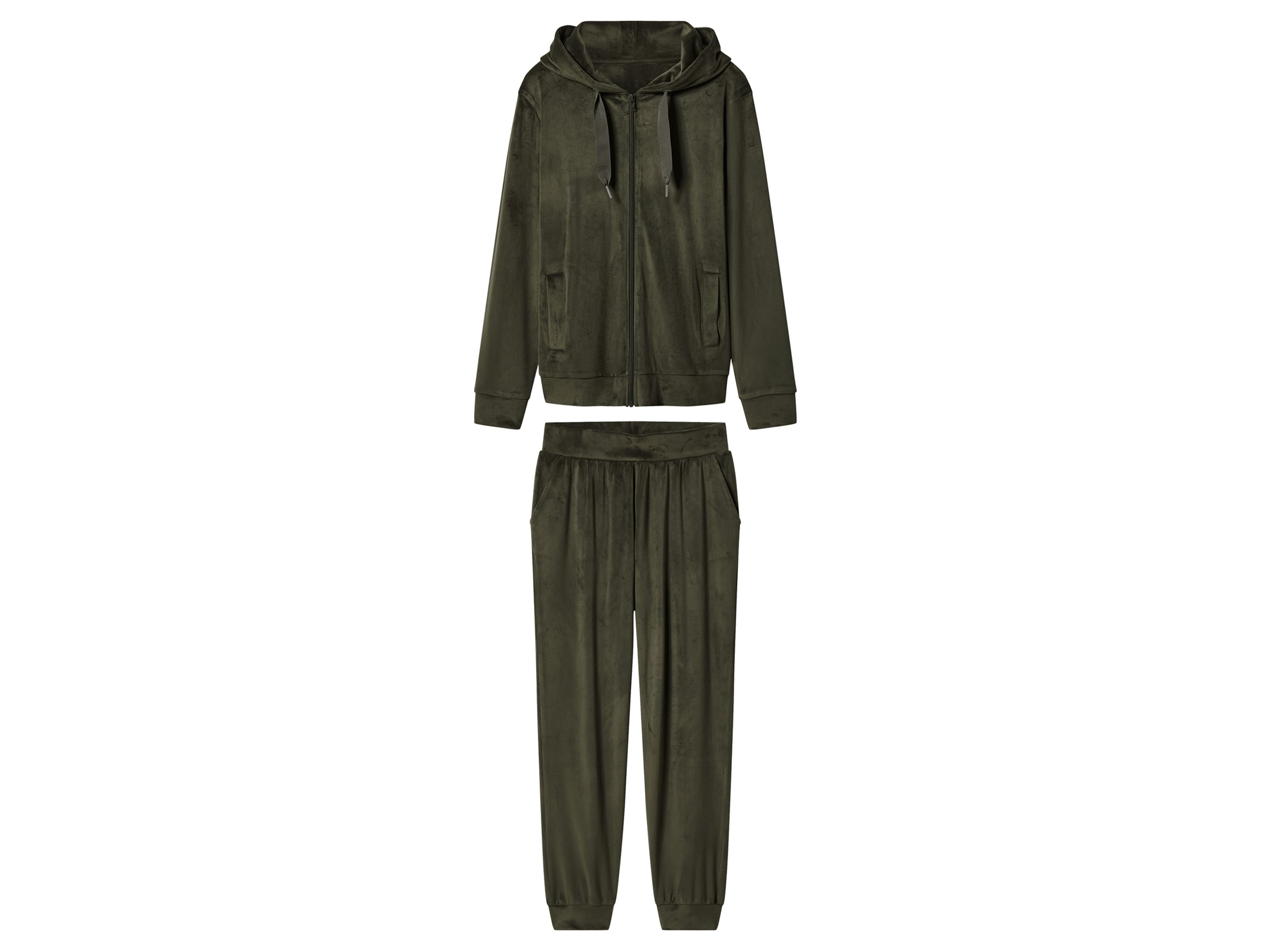 esmara® Dámska tepláková súprava (kaki, XS (32/34))