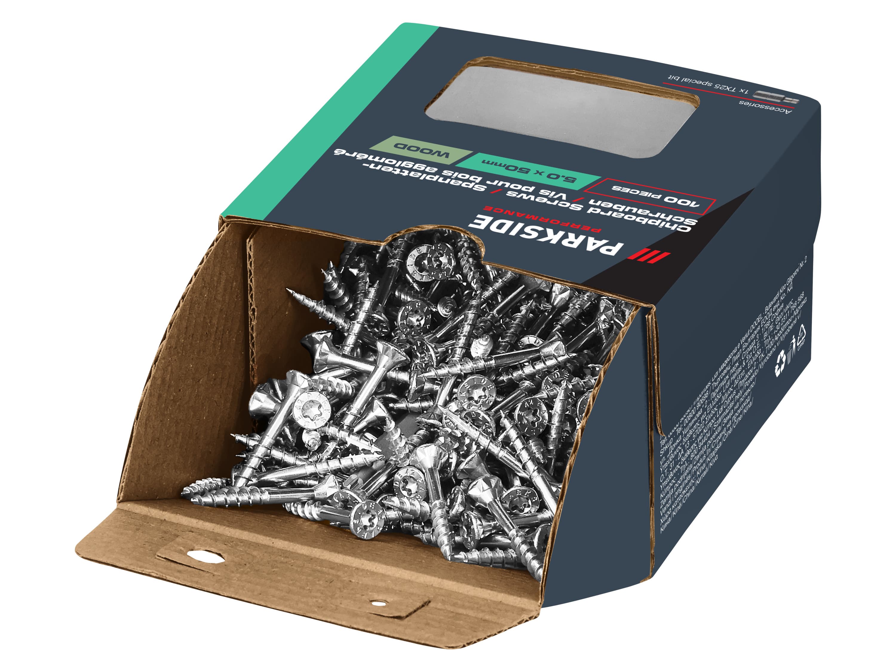 PARKSIDE PERFORMANCE® Skrutky do drevotriesky (5,0 x 50 mm, TG) 1