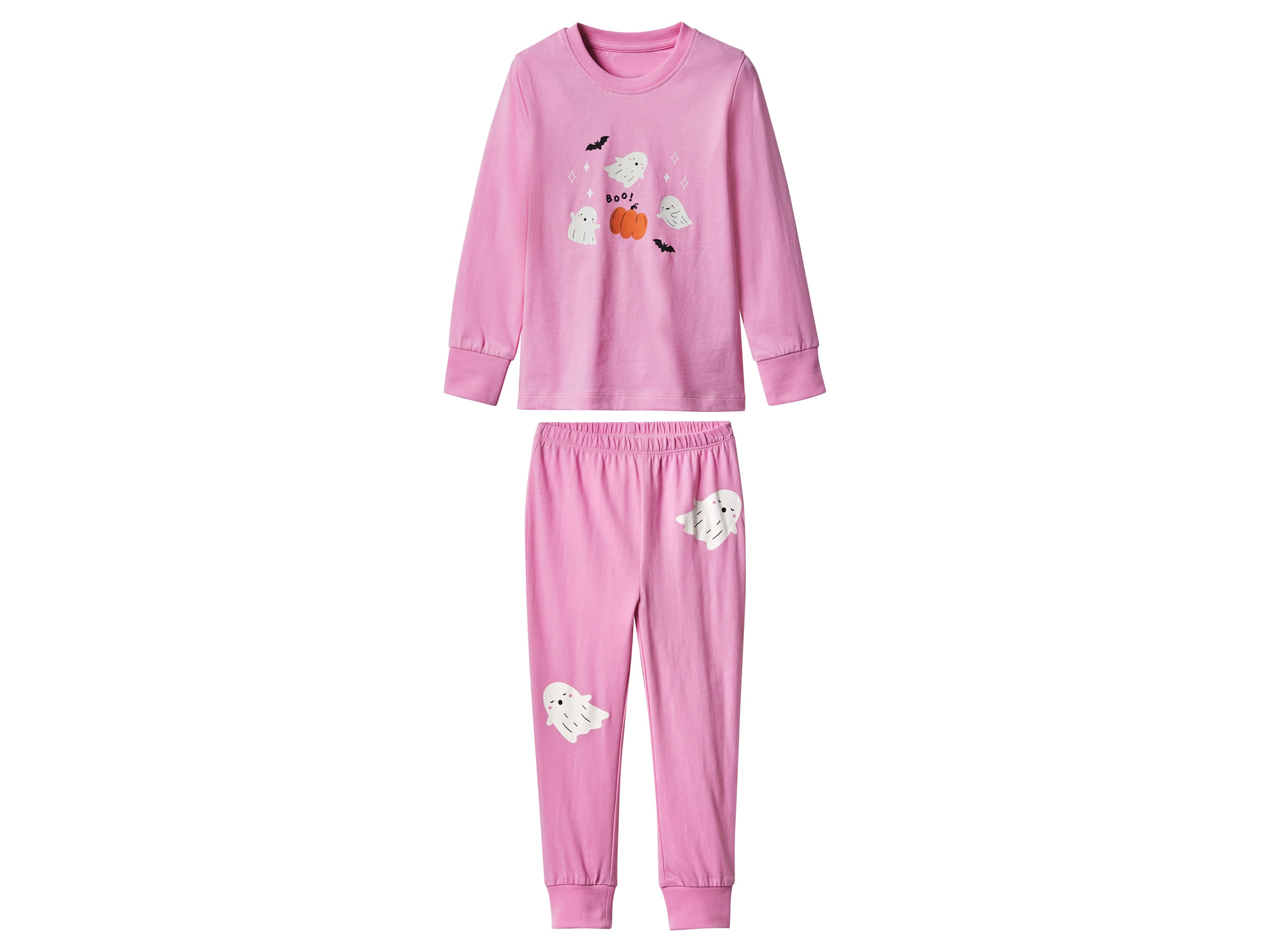 lupilu® Dievčenské pyžamo s halloweenskym motívom (ružová, 98/104)