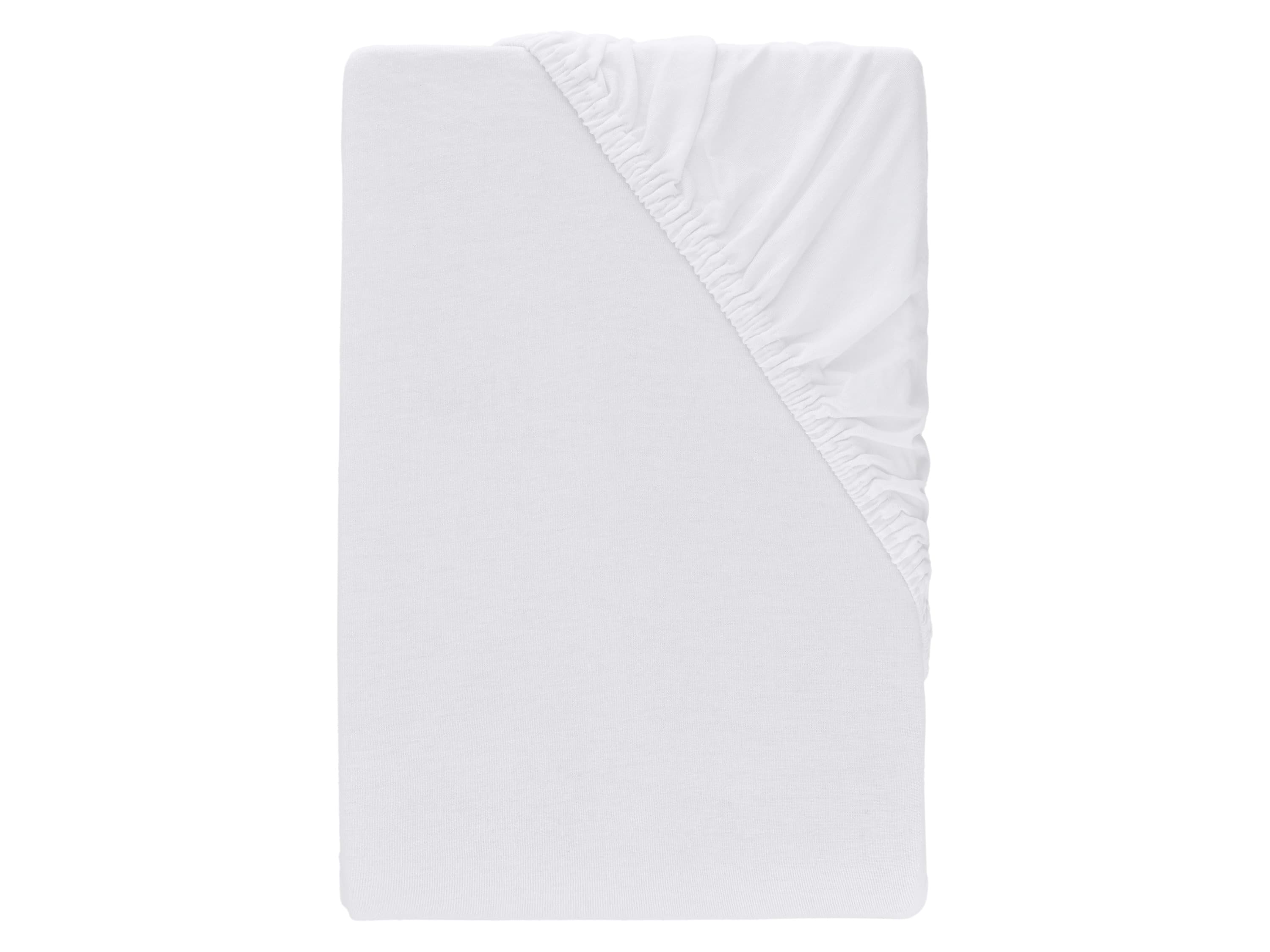 LIVARNO® Bielastická boxspringová napínacia plachta Premium, 180 – 200 x 200 cm (biela)