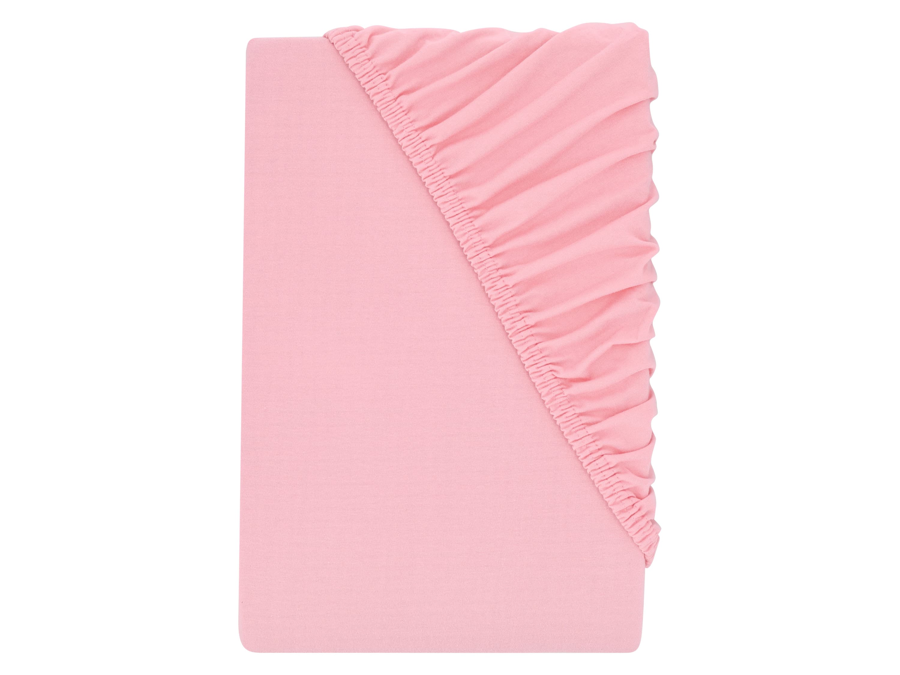 LIVARNO® Napínacia džersejová plachta, 180 – 200 x 200 cm (bledoružová)