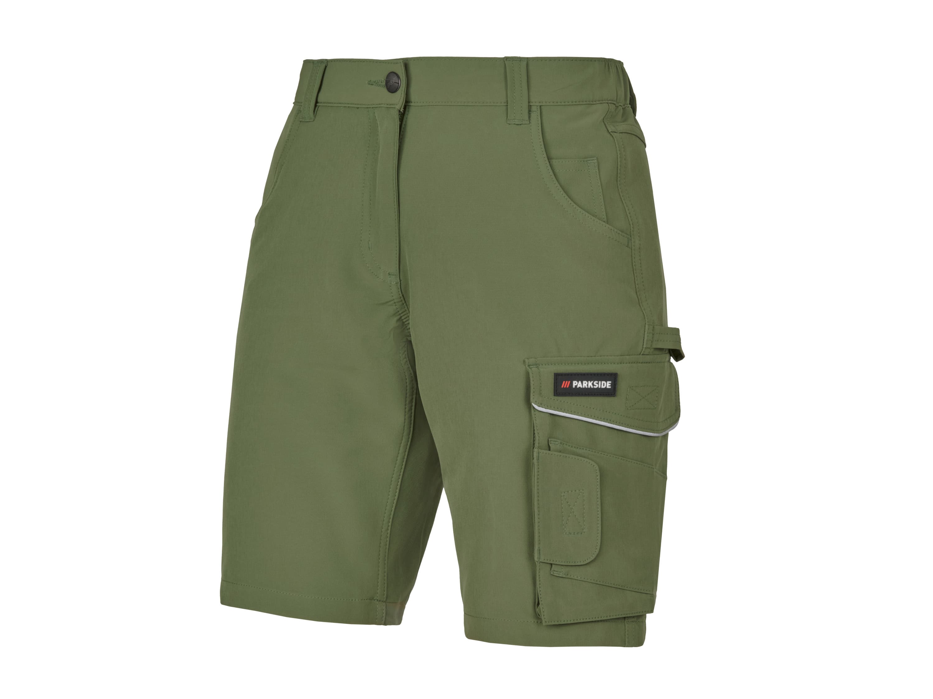 PARKSIDE® Dámske strečové pracovné šortky (zelená, 36)