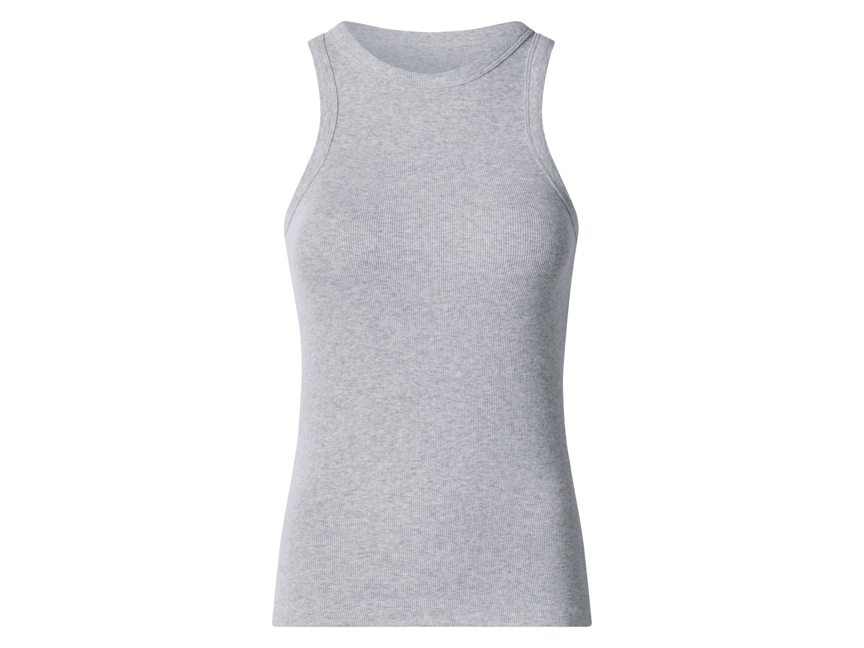 esmara® Dámske rebrované tielko (sivá, S (36/38)) 1