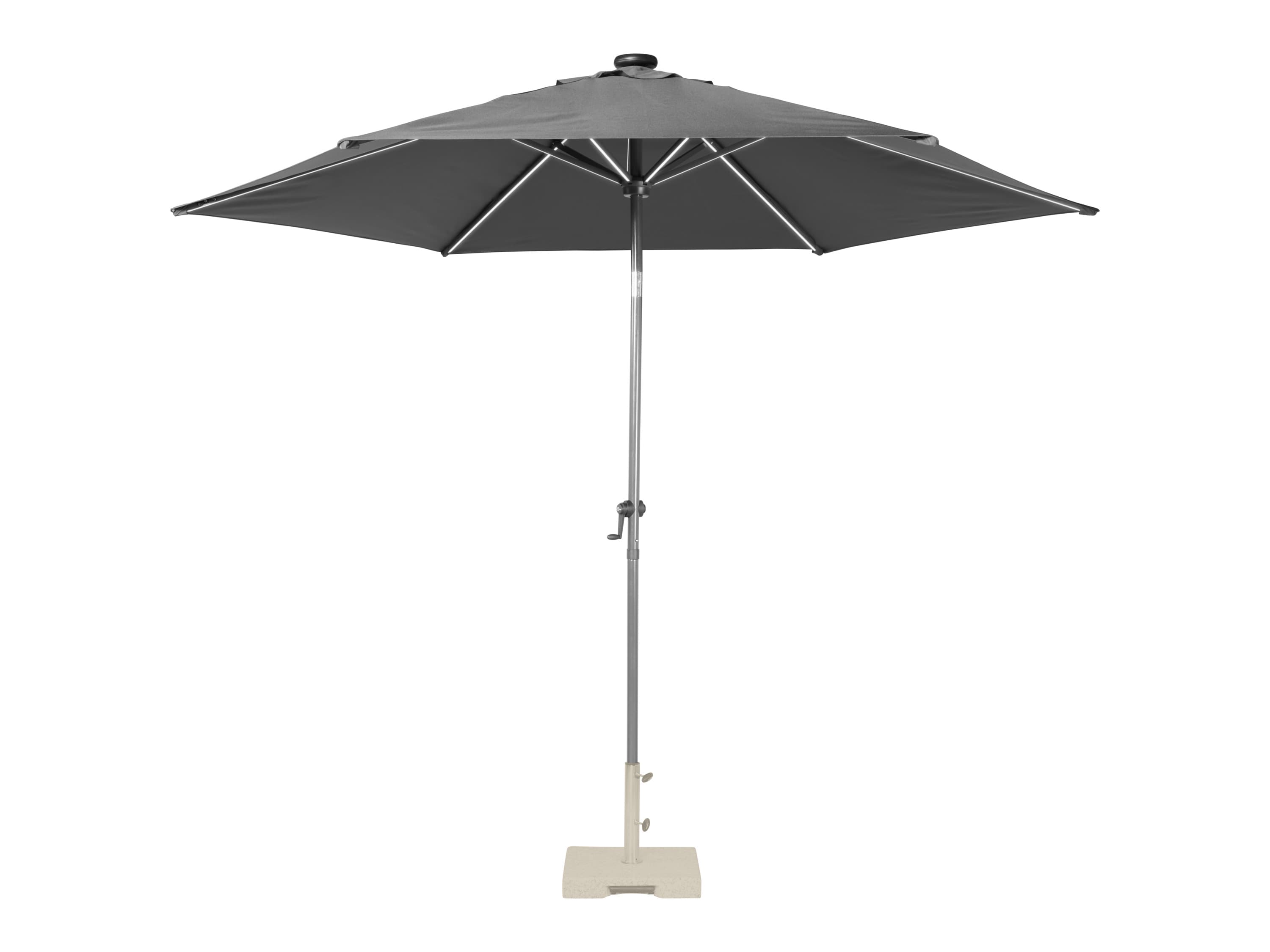 LIVARNO® Slnečník so solárnym LED osvetlením