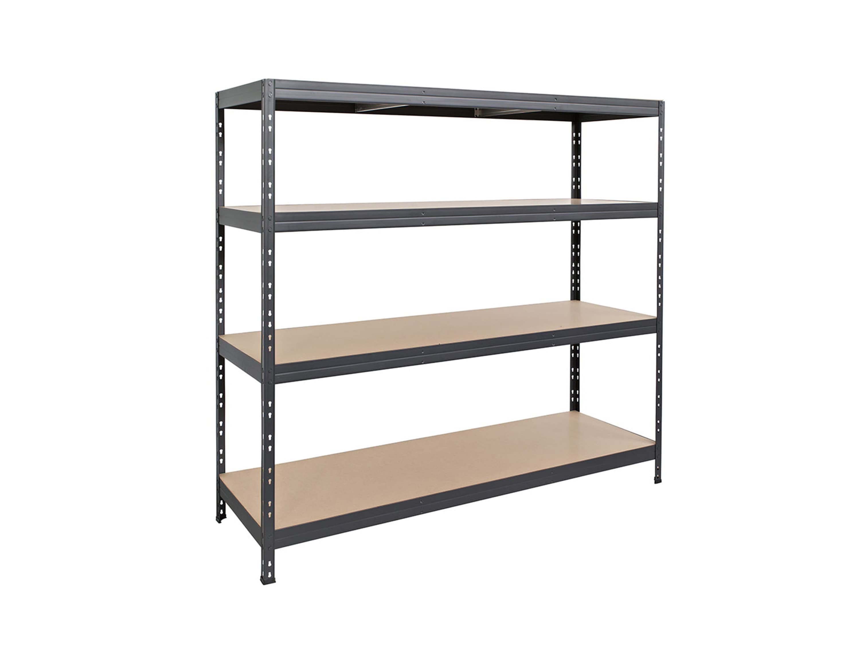 AR SHELVING Vysokozáťažový regál RIVET (180x180x60 cm, antracitovosivá)