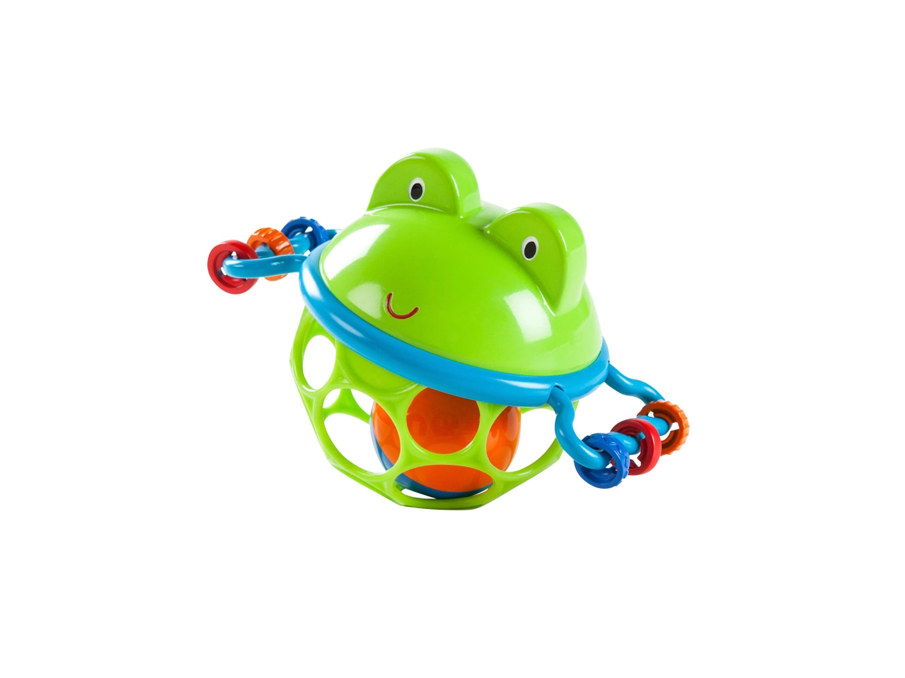 BRIGHT STARTS™ Senzorická hračka pre bábätká (Oball Jingle and Shake Pal) 1