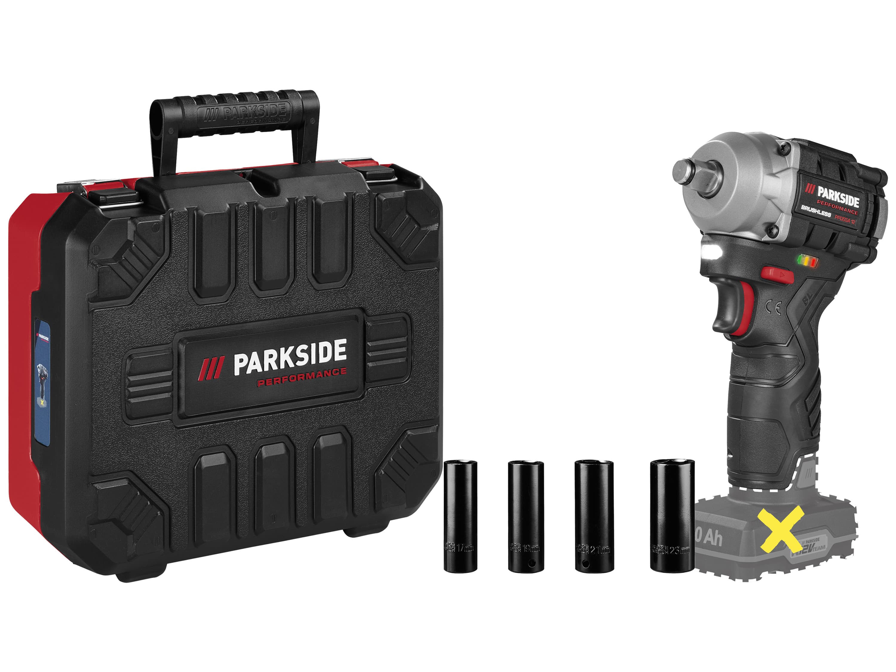 PARKSIDE PERFORMANCE® Aku rázový uťahovák PPDSSA 12 A1 – bez akumulátora 1