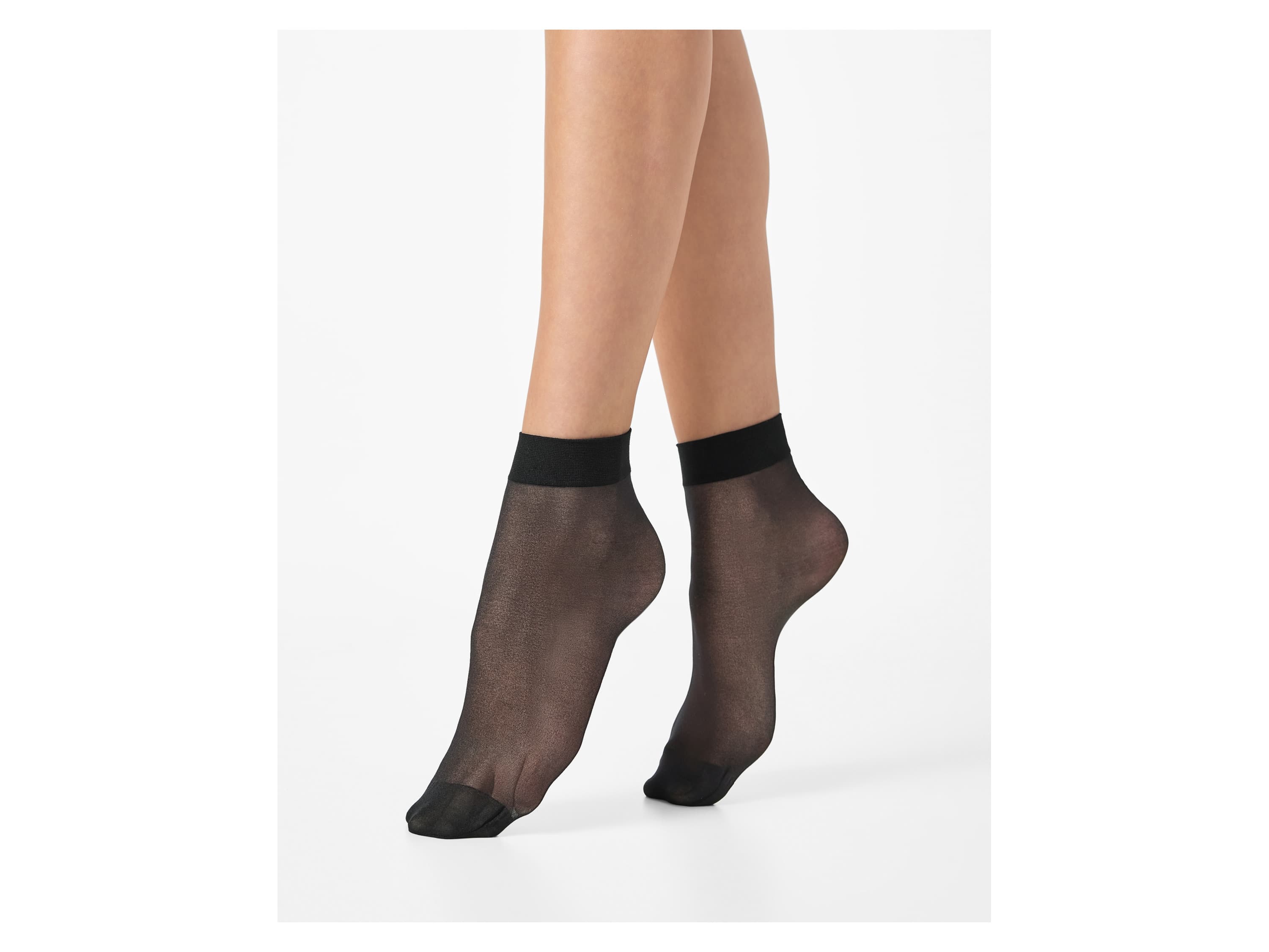 esmara® Dámske silonkové ponožky 20DEN, 5 párov (čierna)
