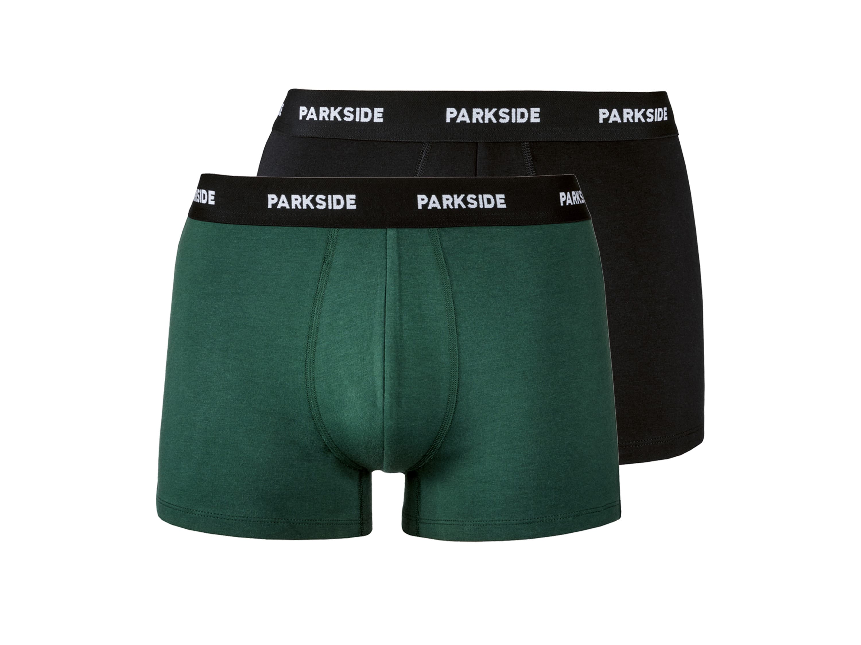 PARKSIDE® Pánske boxerky, 2 kusy (čierna/zelená, 6/L)