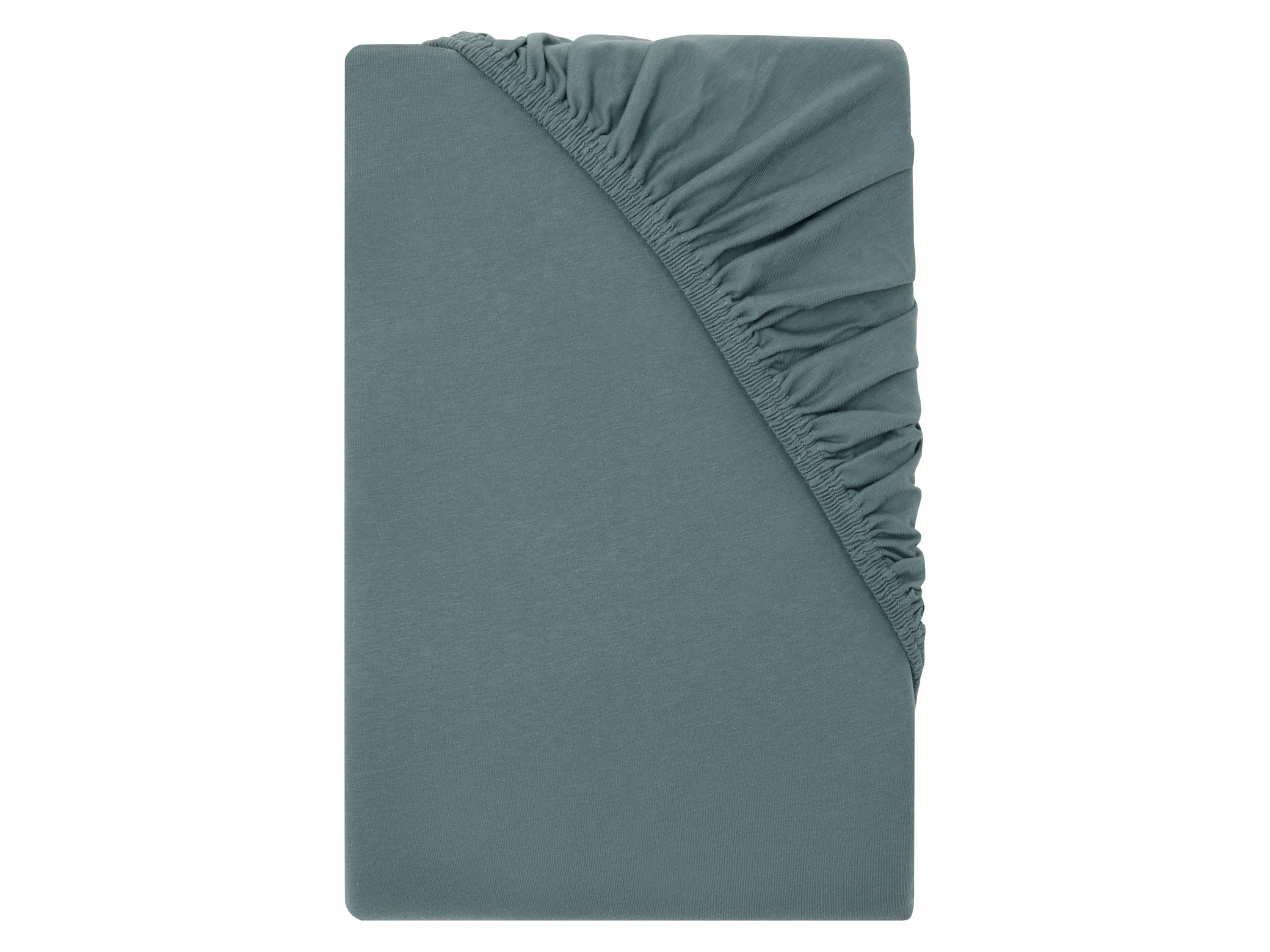 LIVARNO® Napínacia džersejová plachta, 90 – 100 x 200 x 25 cm (tyrkysová) 1