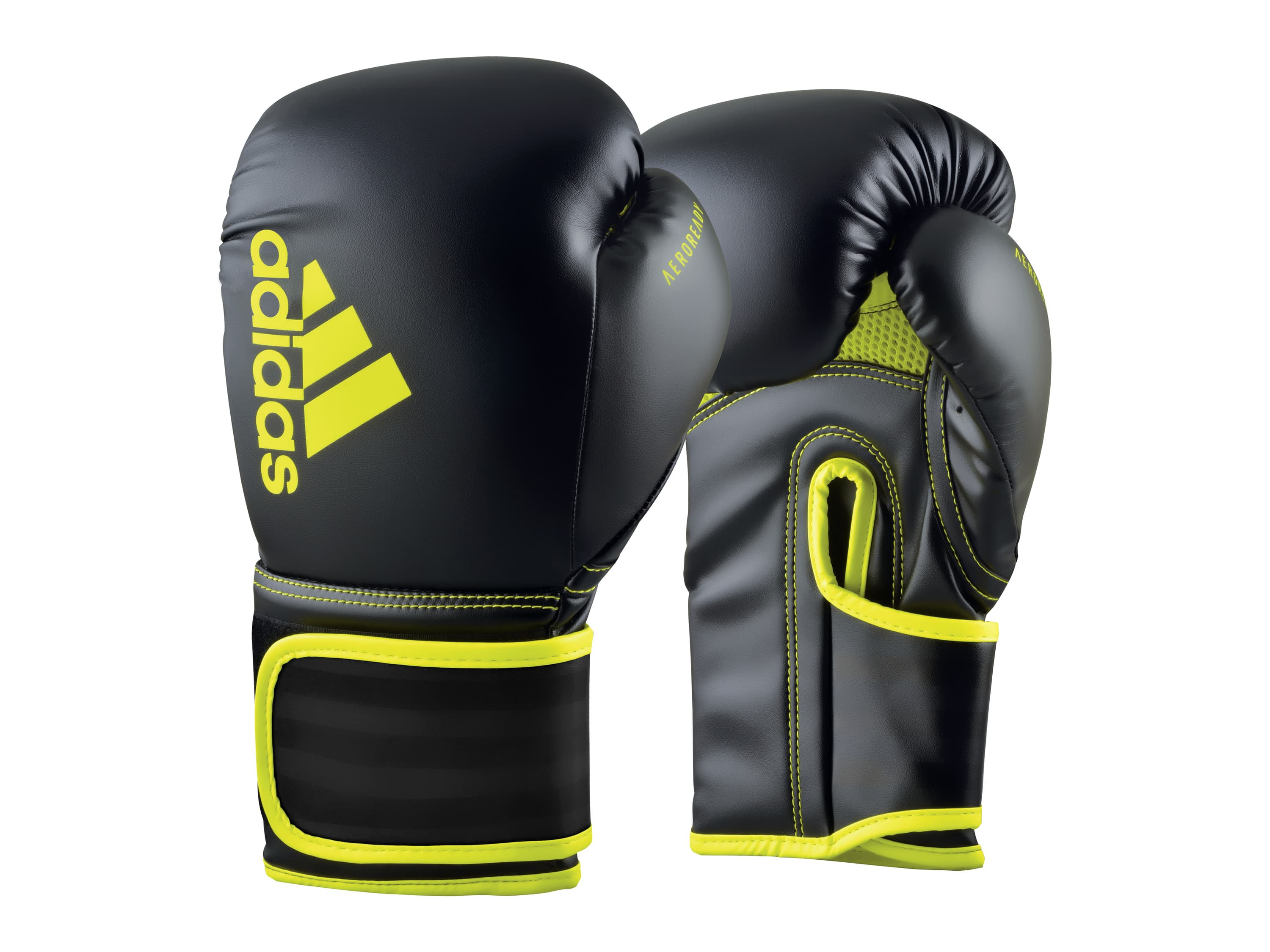 adidas Boxerské rukavice Hybrid 80 (čierna/žltá, 12 OZ) 1