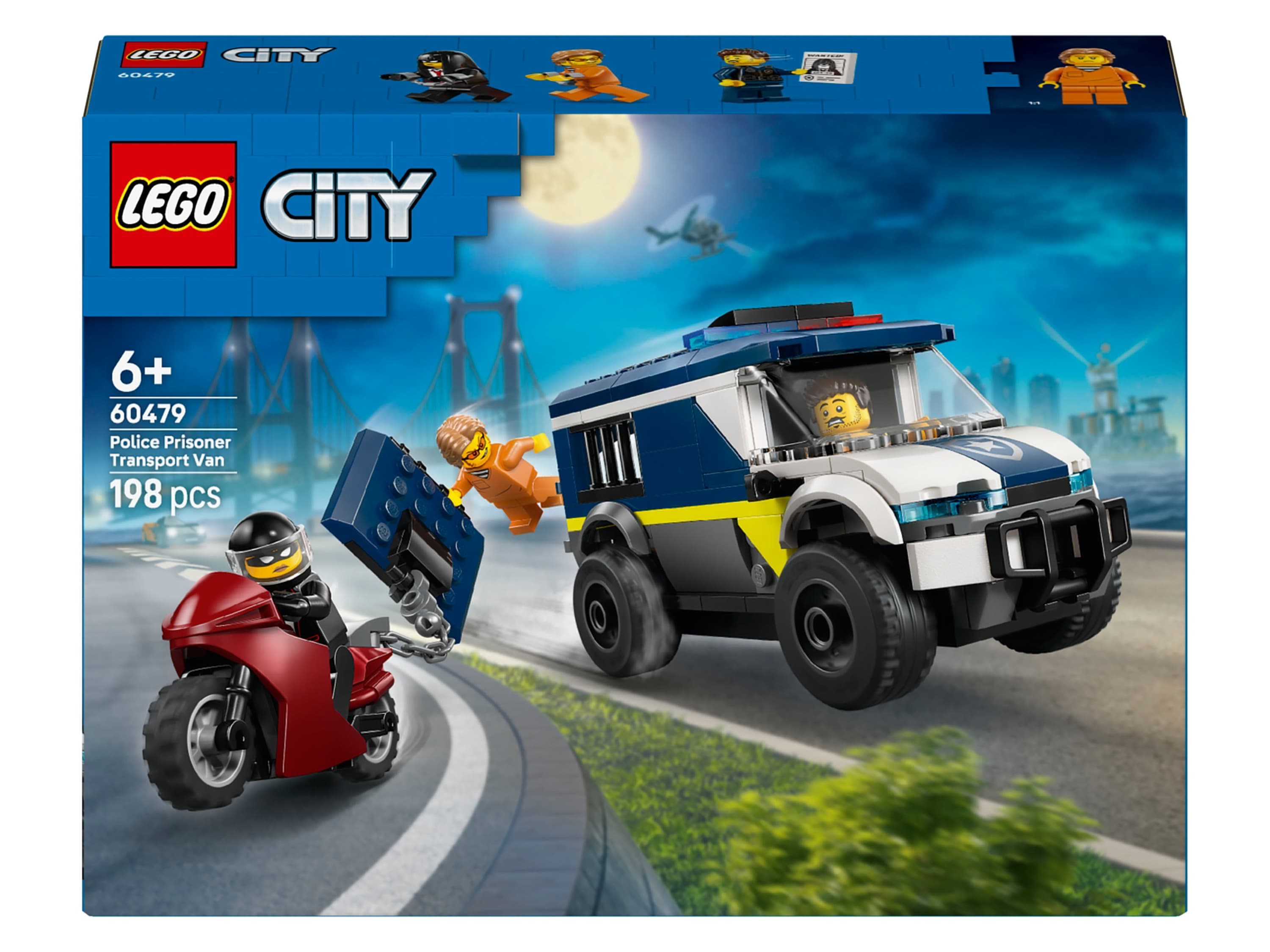 LEGO® CITY 60479 Policajná dodávka na prevoz väzňov 1
