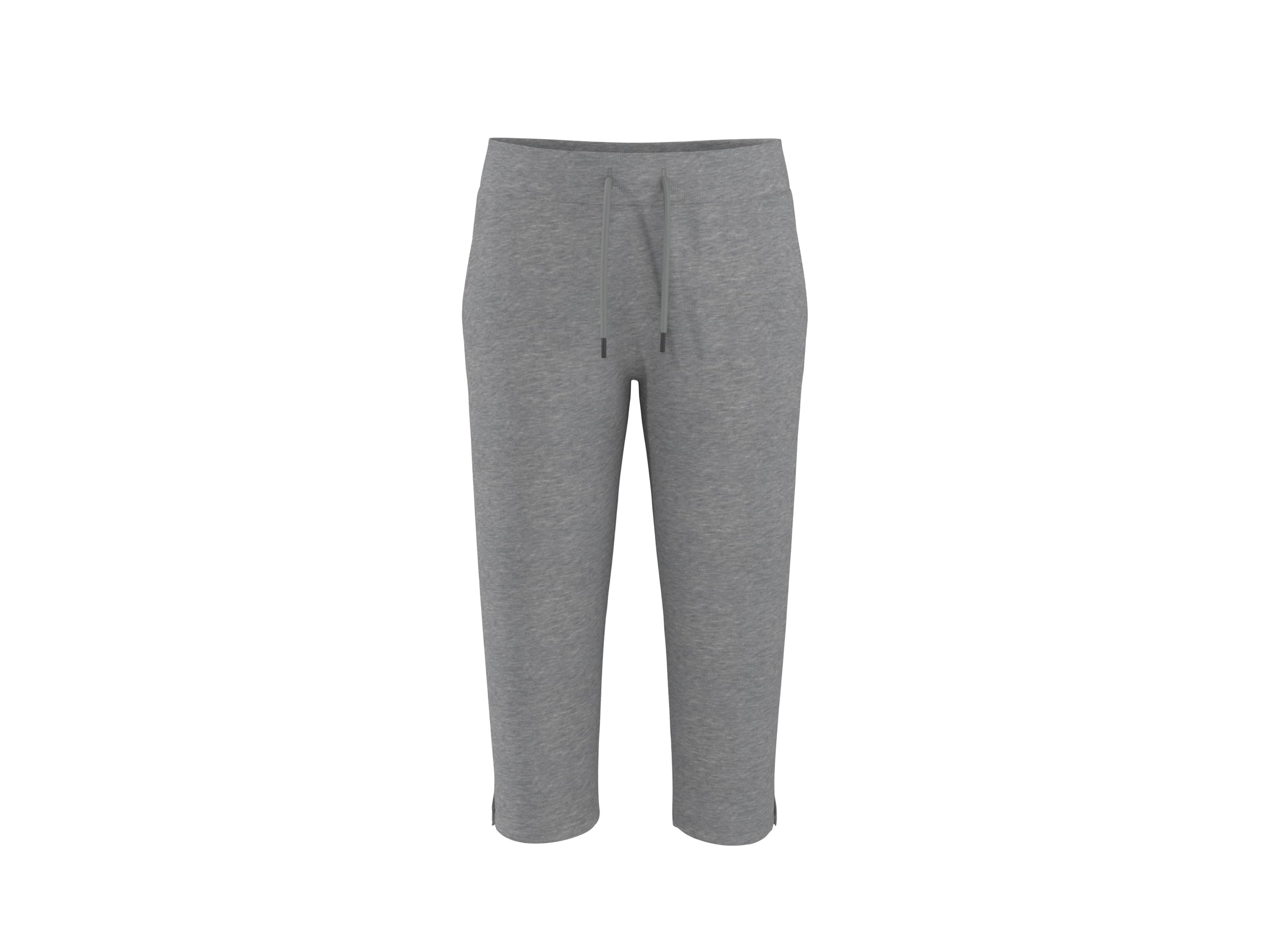 ESMARA® Dámske capri tepláky (sivá, S (36/38))