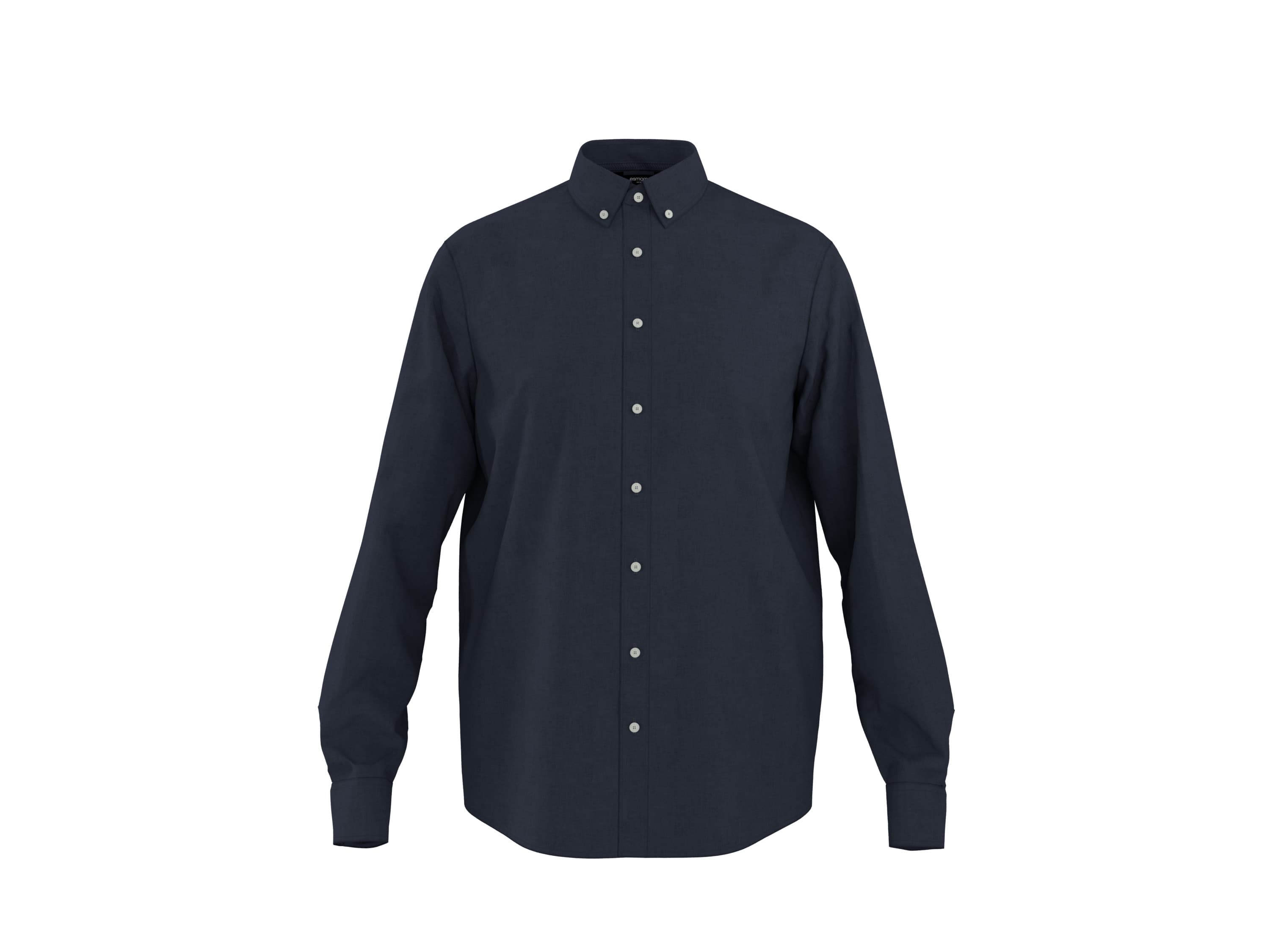 esmara Men Pánska ľanová košeľa Premium (navy modrá, XL(43/44)) 1