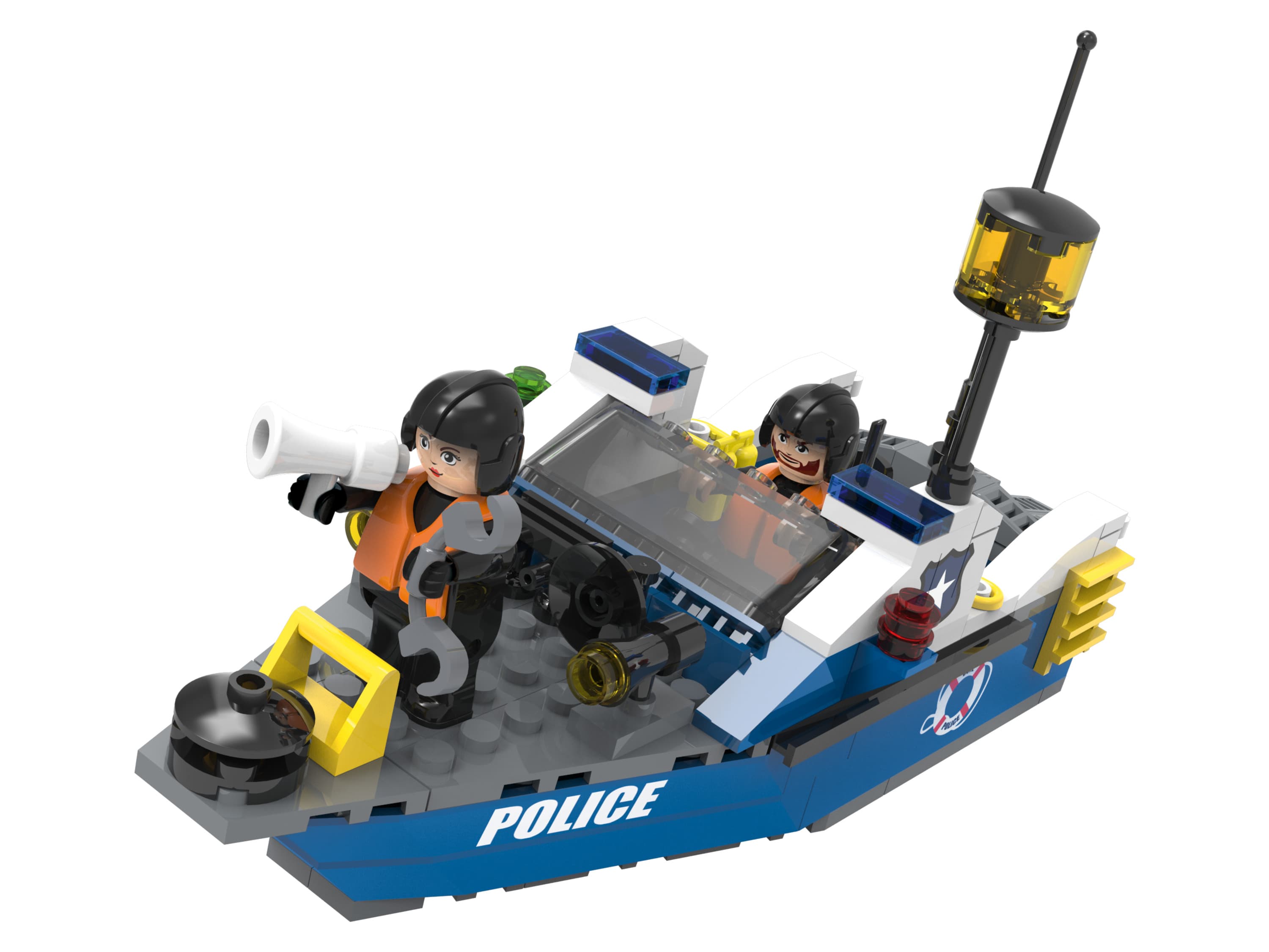 Playtive Clippys Stavebnica S (policajný čln) 1