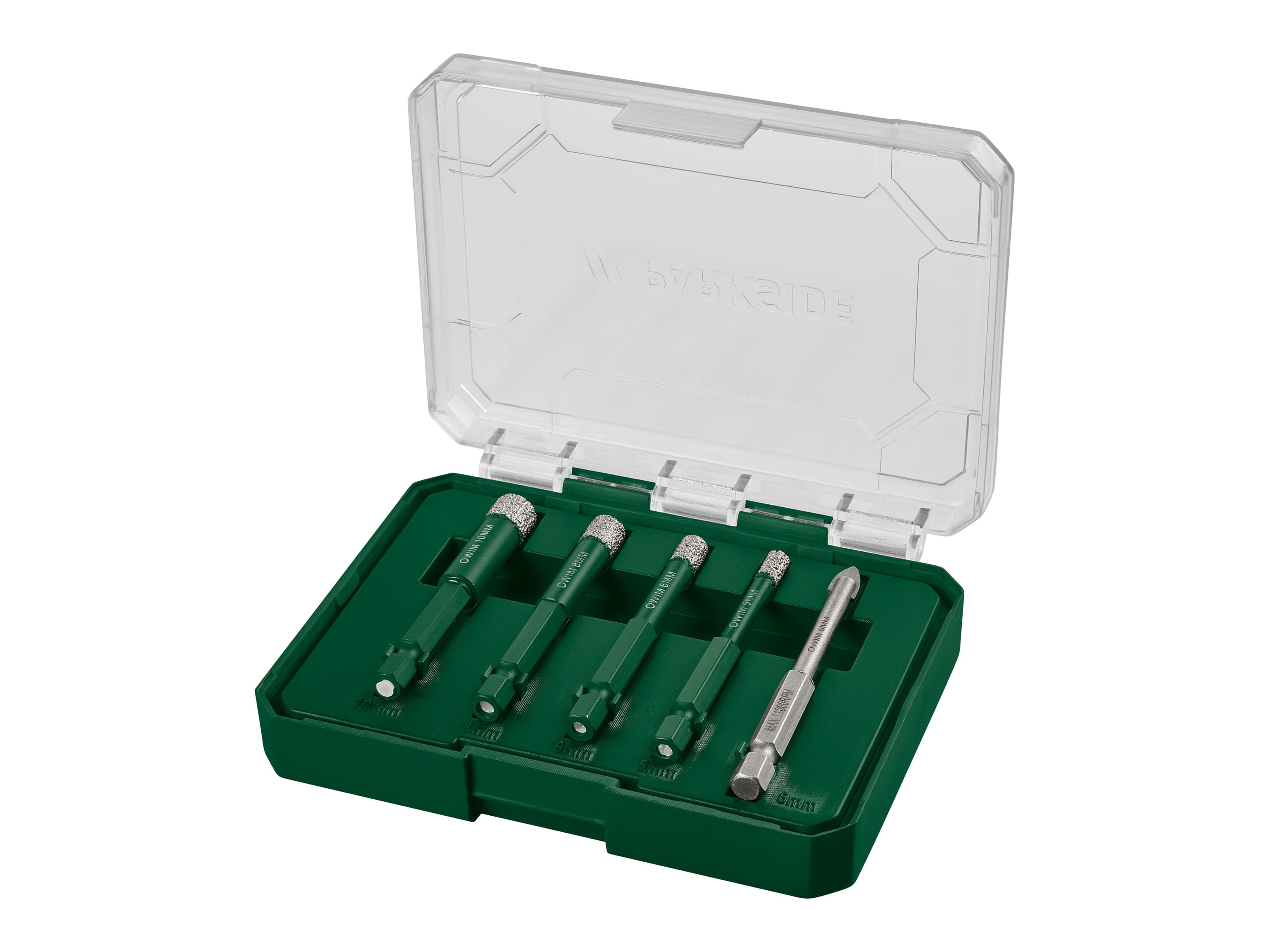 PARKSIDE® Súprava diamantových vrtákov na dlaždice, 5-dielna (šesťhran)