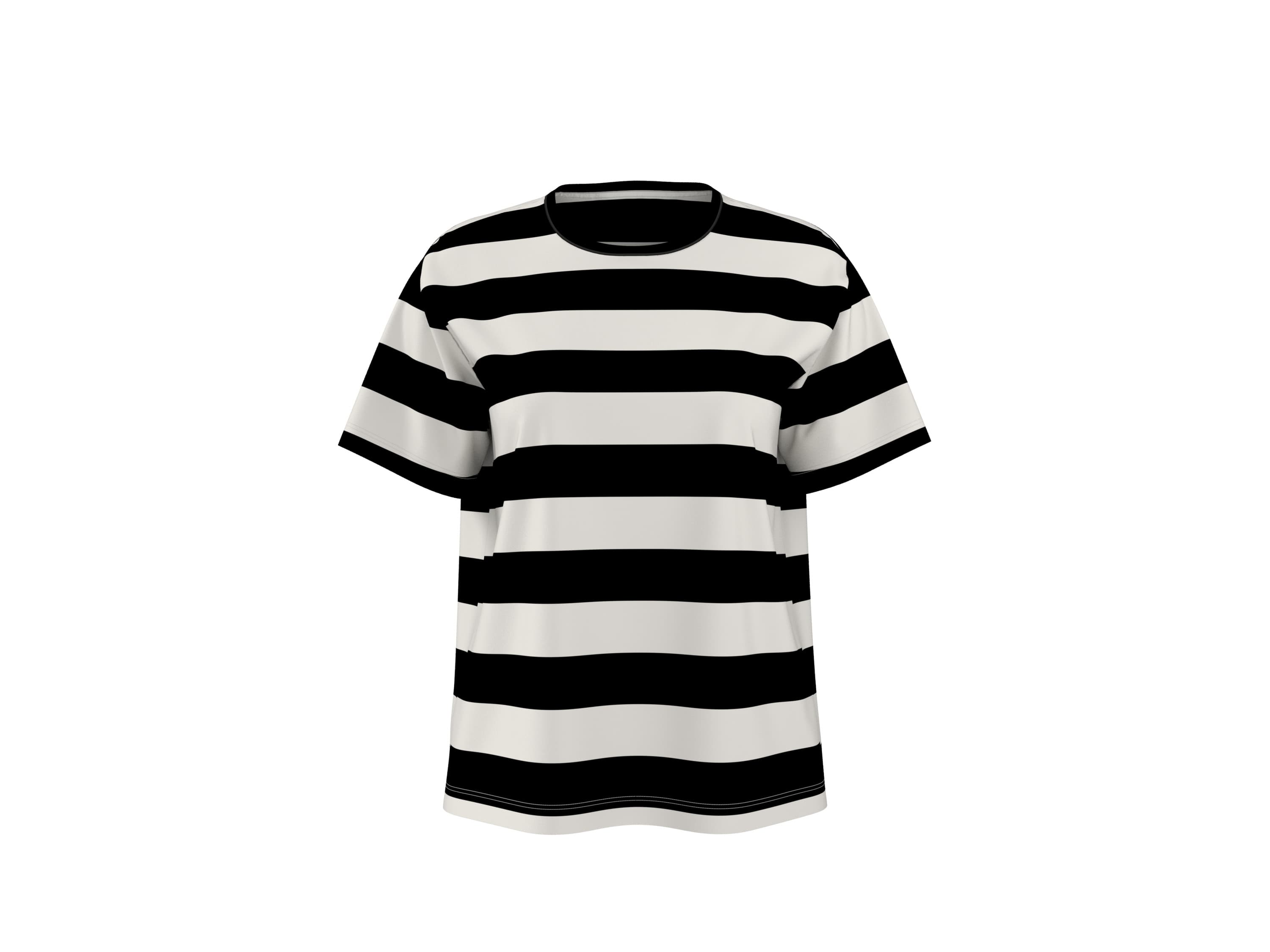 esmara® Dámske tričko (pruhy/čierna, M (40/42)) 1