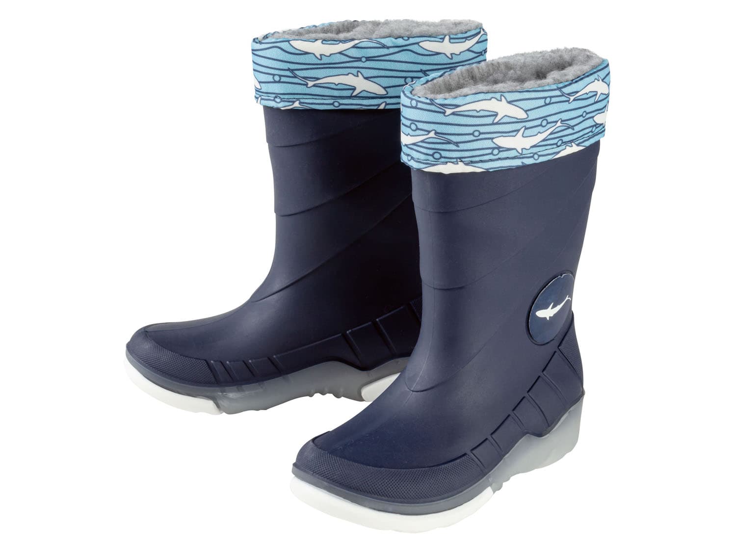 lupilu® Chlapčenské zateplené gumáky s LED svetlom (navy modrá, 24/25)