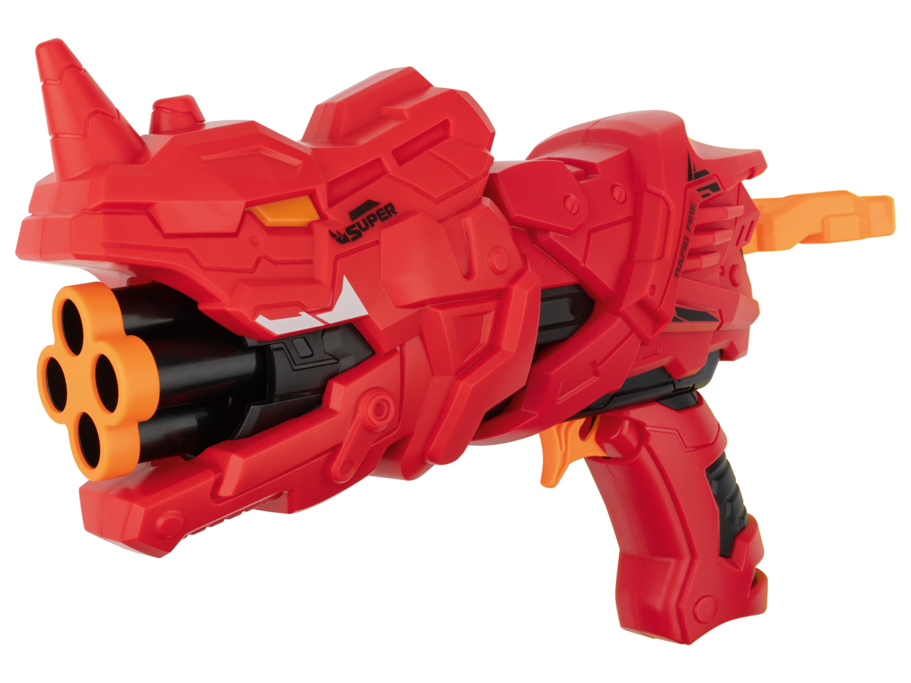 Playtive Pištoľ Soft-Dart v tvare dinosaura (červená) 1