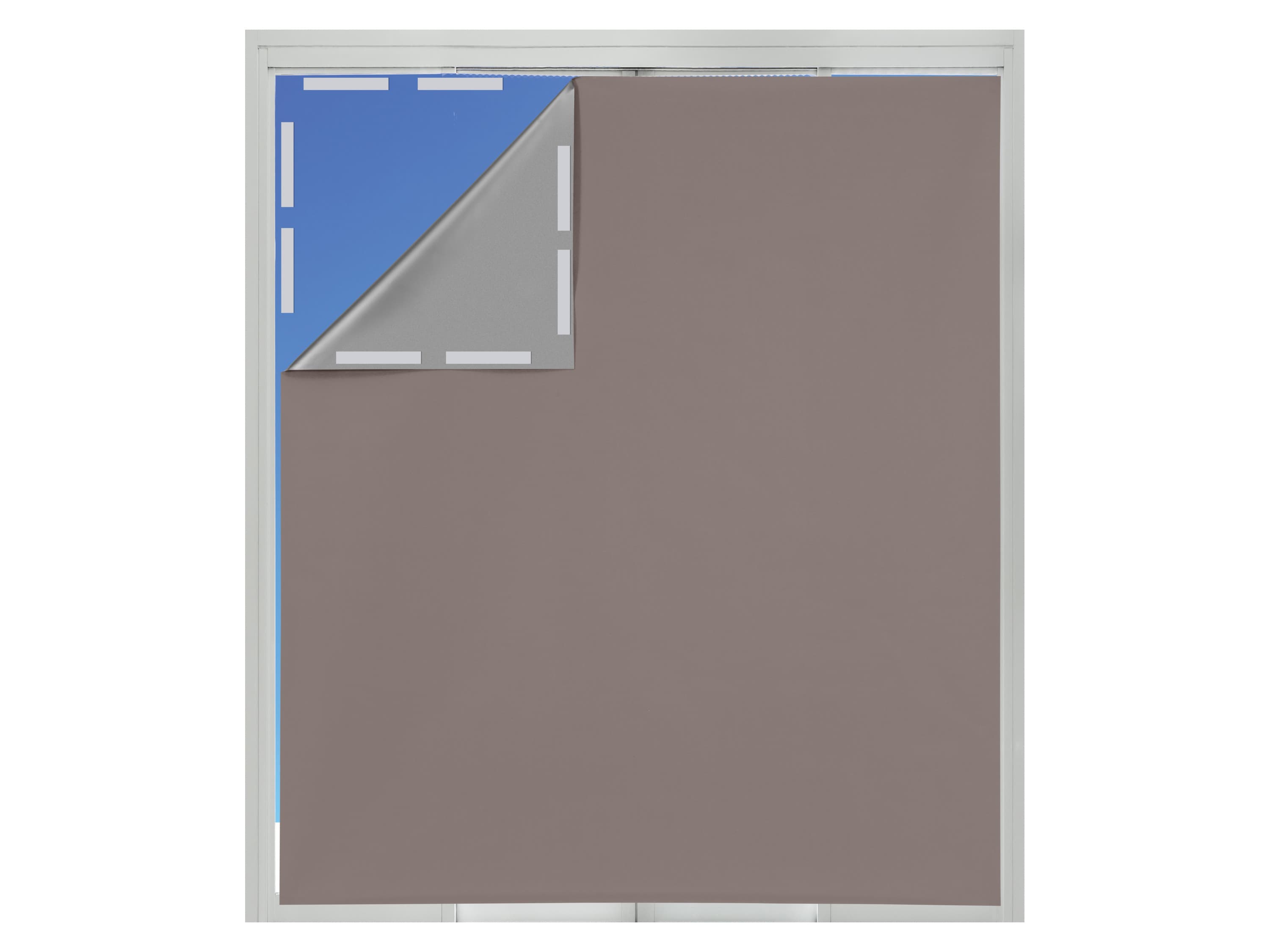 LIVARNO® Protislnečná clona na okná, 130 x 150 cm (hnedosivá) 1