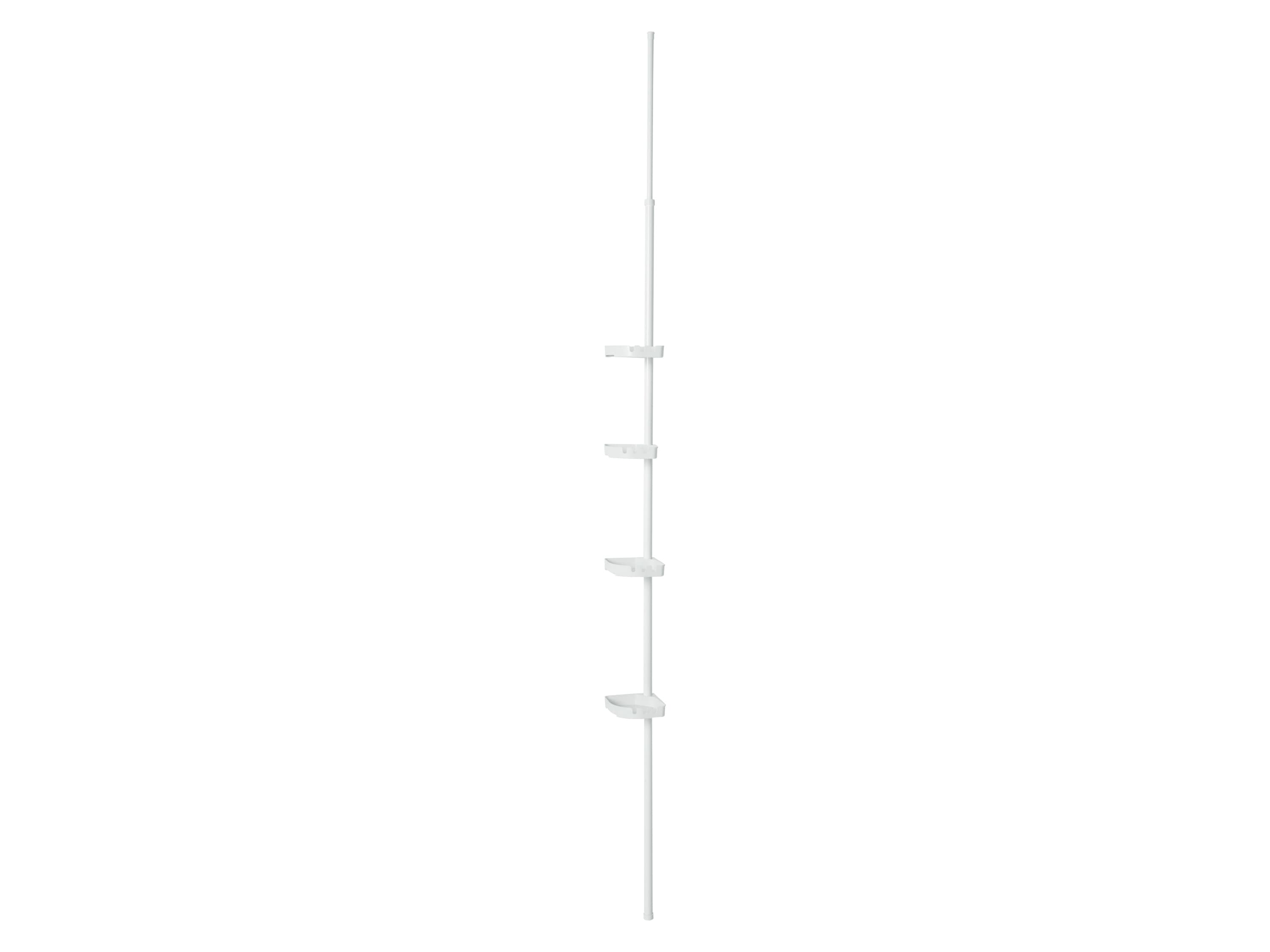 LIVARNO® Teleskopický regál do kúpeľne (biela)