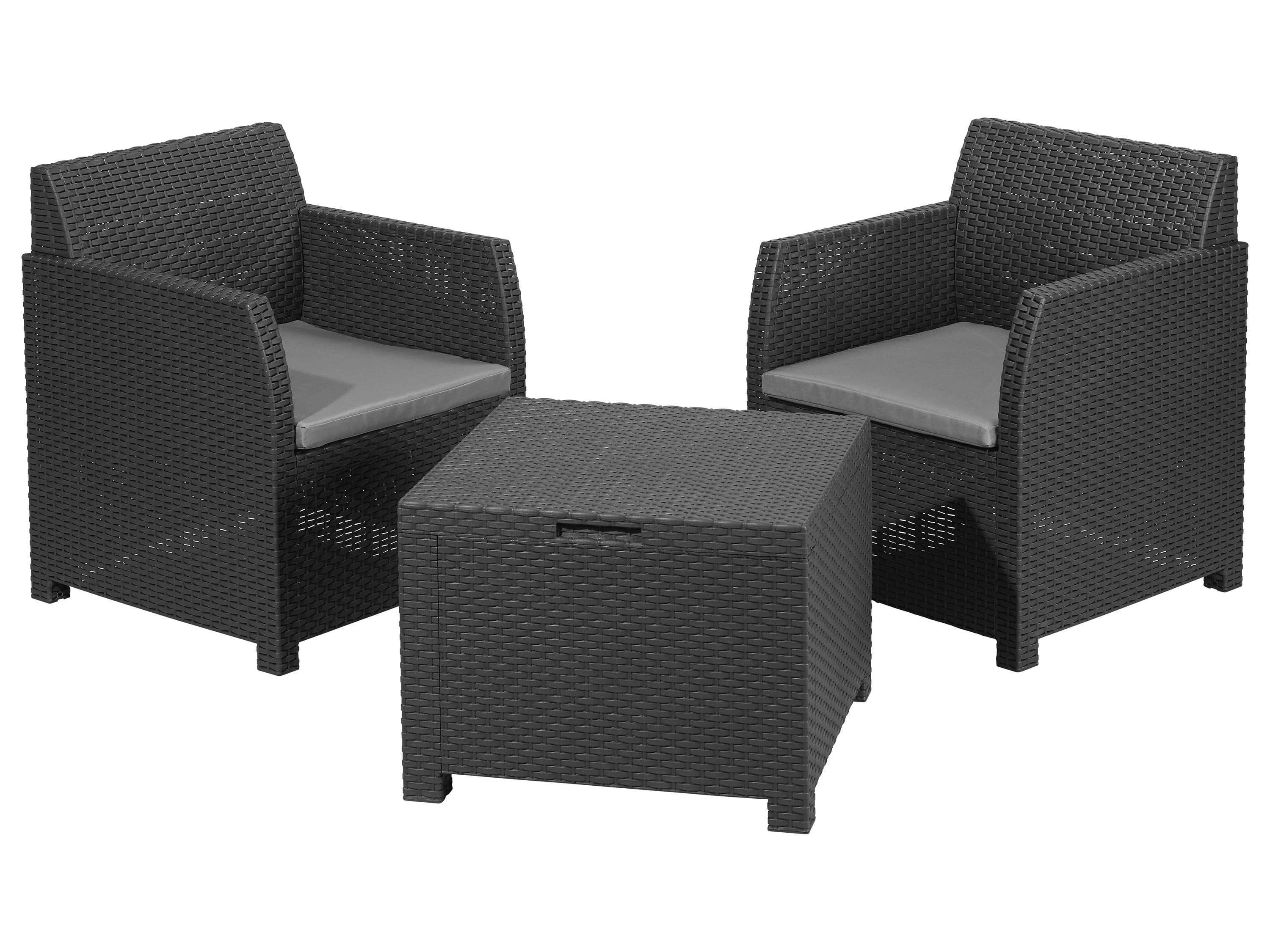 LIVARNO home Súprava nábytku na balkón, 3-dielna 1