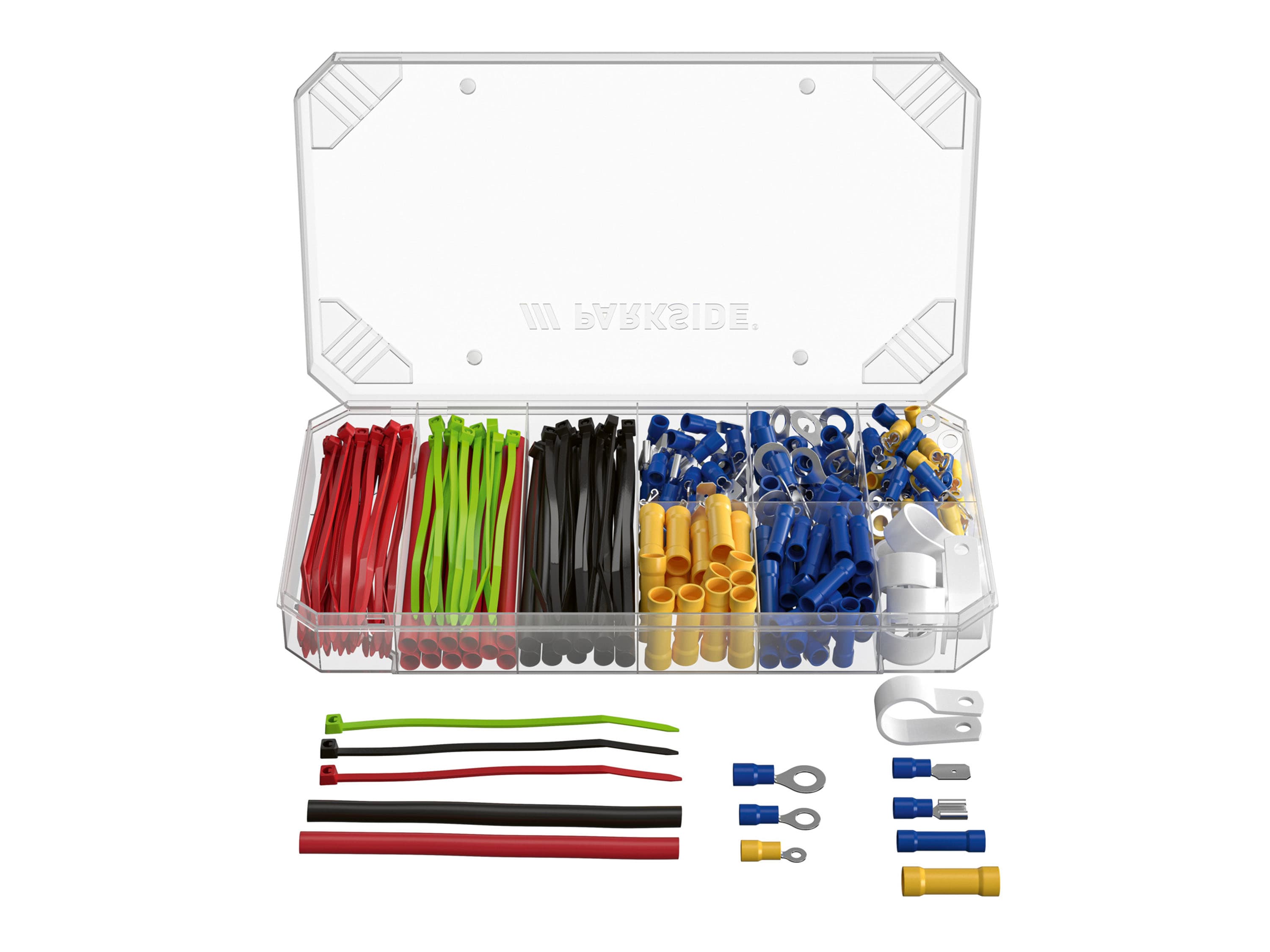 PARKSIDE® Súprava drobného príslušenstvo na káble (súprava svoriek a viazacích pások na káble) 1