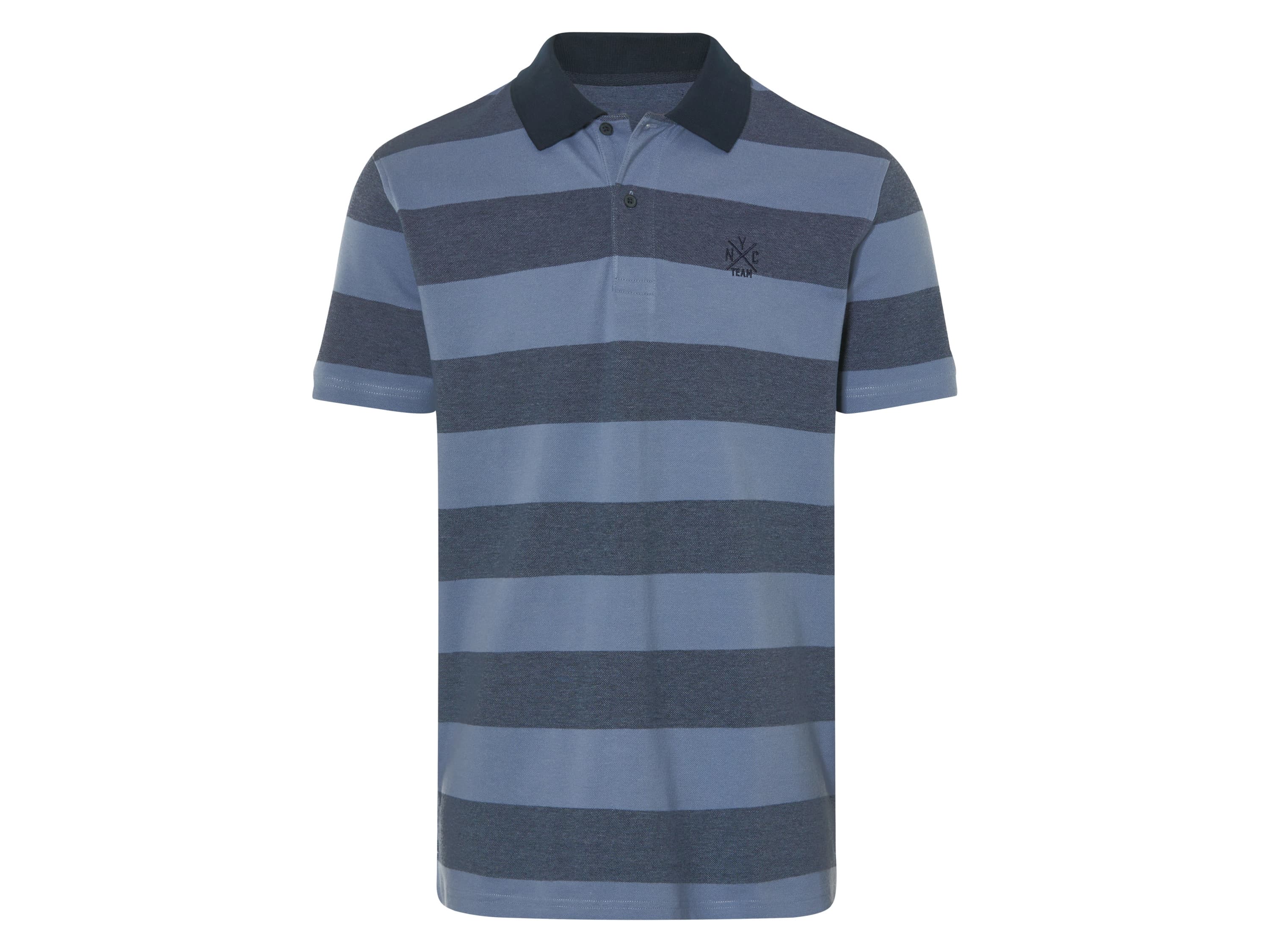 LIVERGY® Pánske polotričko (pruhy/modrá, M (48/50))