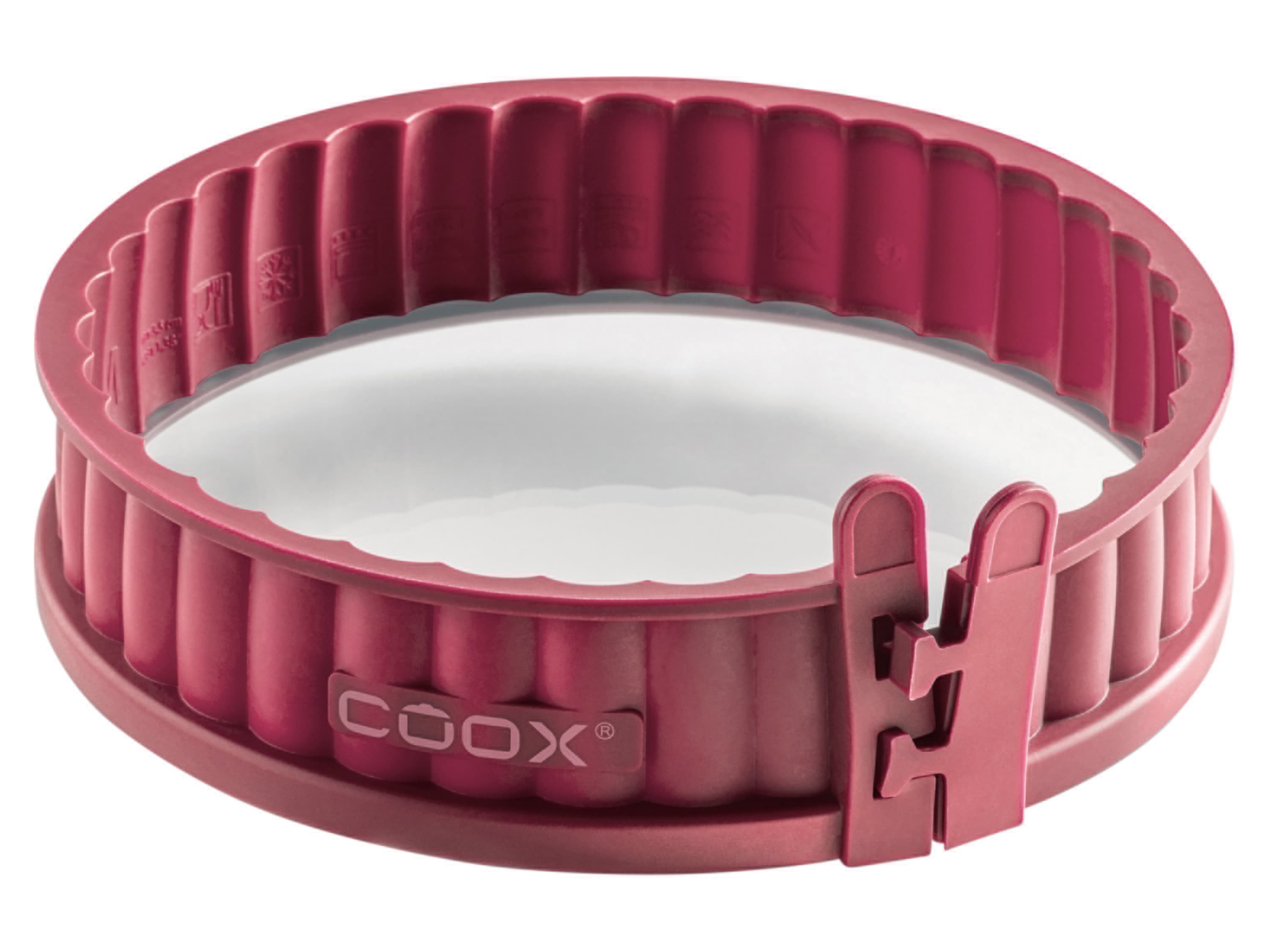 Coox Forma na koláč so skleneným dnom, Ø 18 cm  (tmavočervená) 1