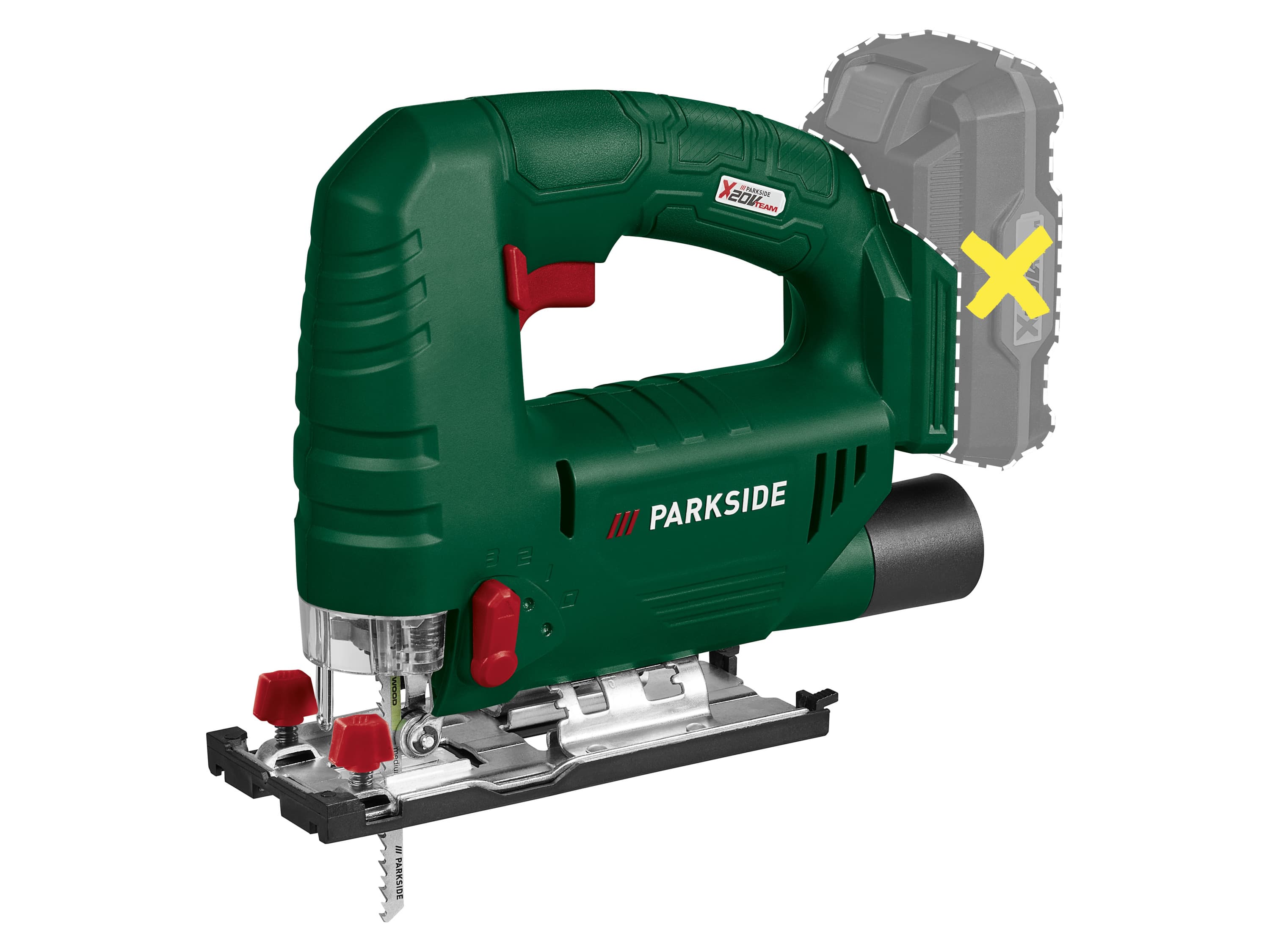 PARKSIDE® Aku priamočiara píla PSTA 20-Li A1 – bez akumulátora 1