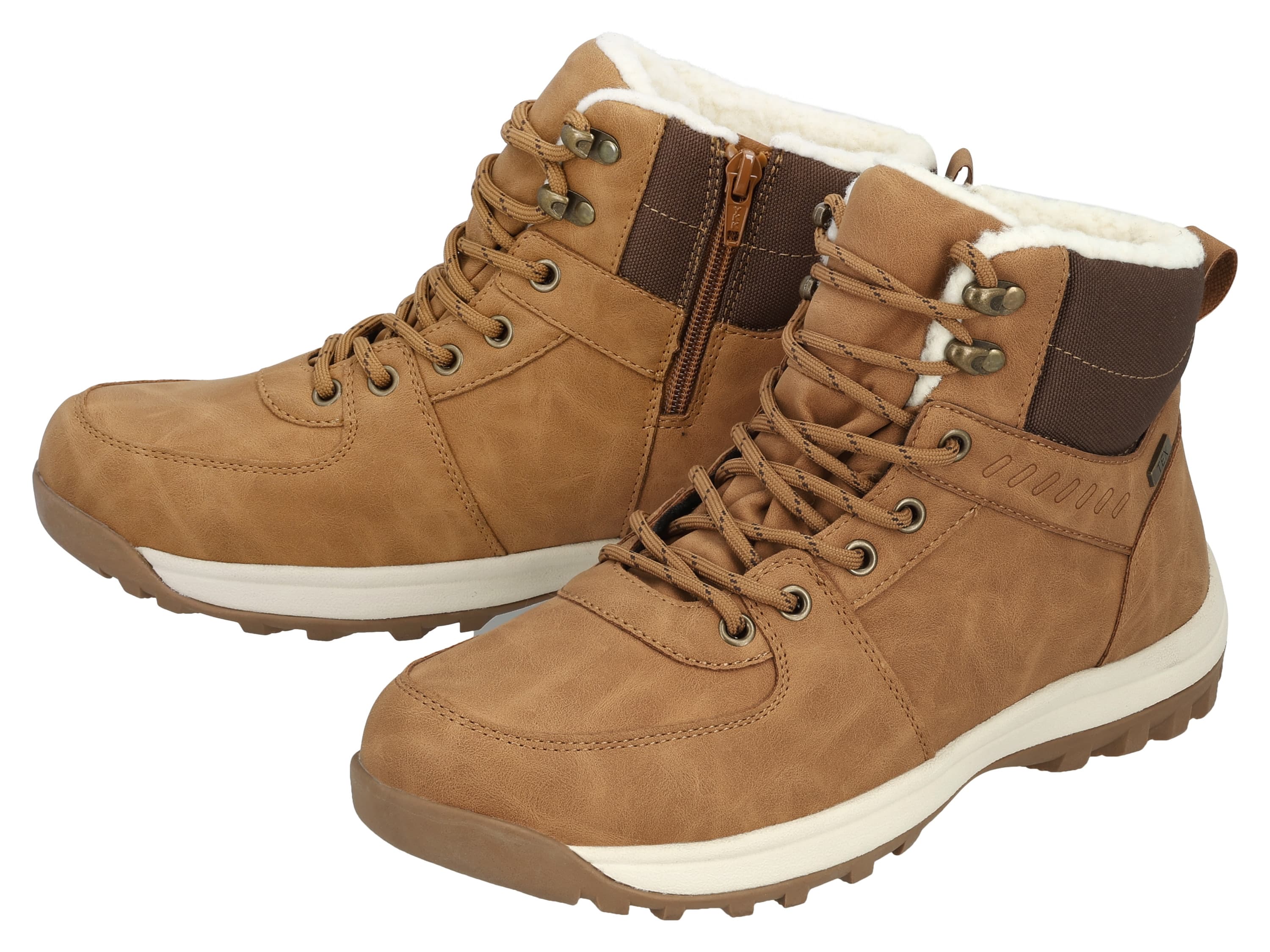 esmara® Pánske šnurovacie topánky Premium (hnedá, 42) 1