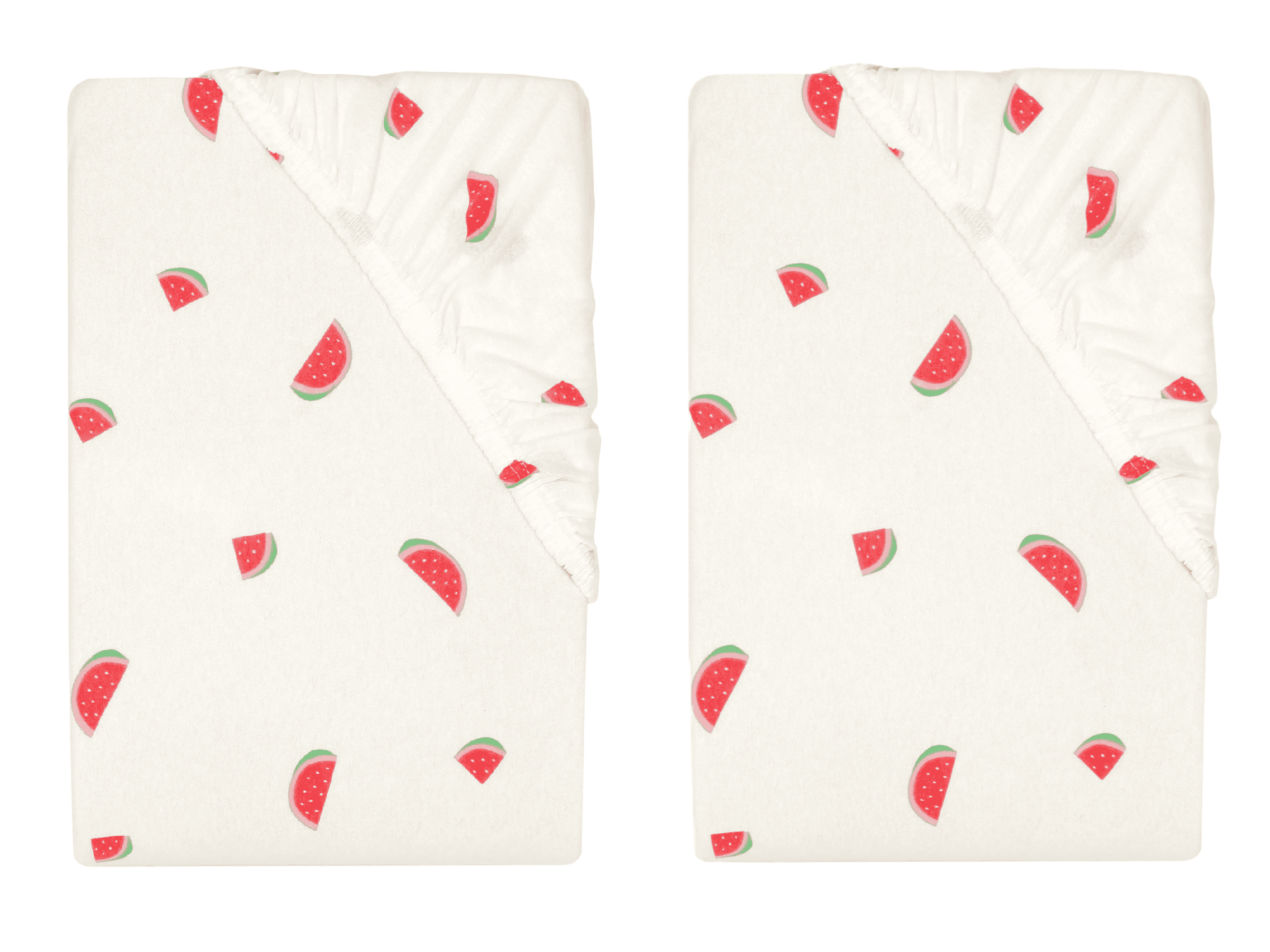 LIVARNO® Napínacia džersejová plachta, s melónmi, 90 – 100 x 200 cm, 2 kusy 1