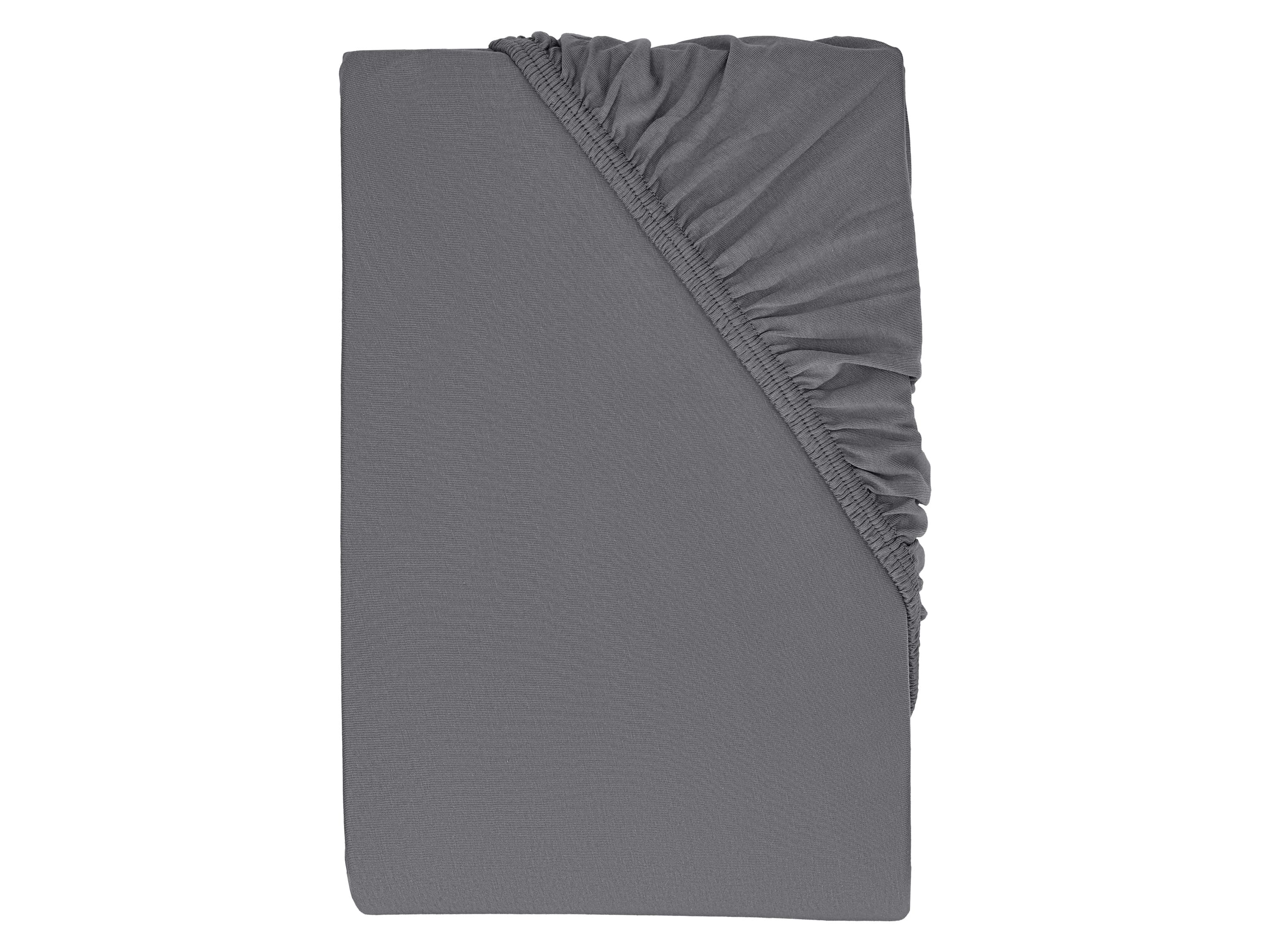 LIVARNO® Napínacia džersejová plachta, 90-100 x 200 cm (sivá) 1