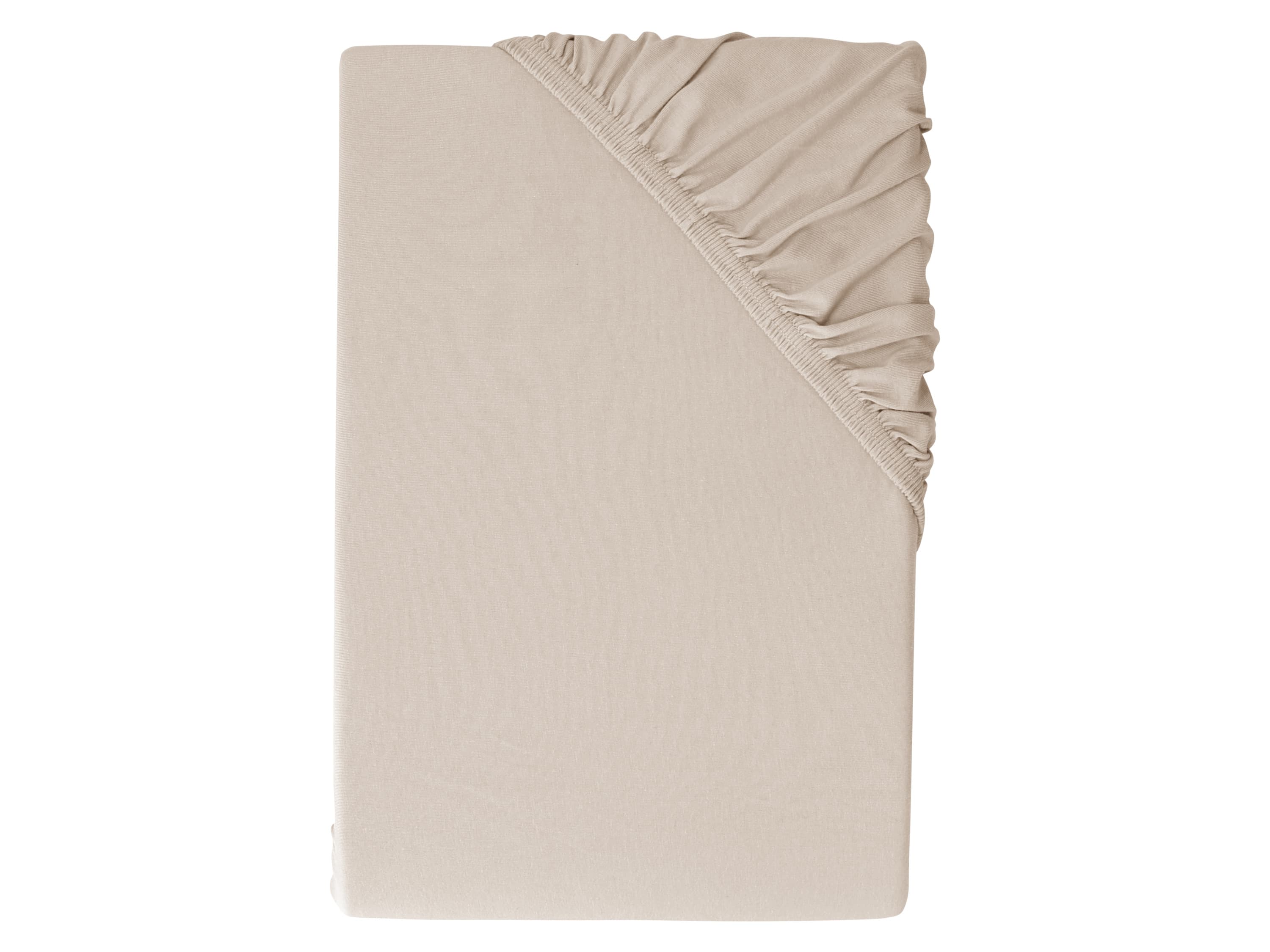 LIVARNO® Napínacia džersejová plachta, 90 - 100 x 200 cm (béžová) 1