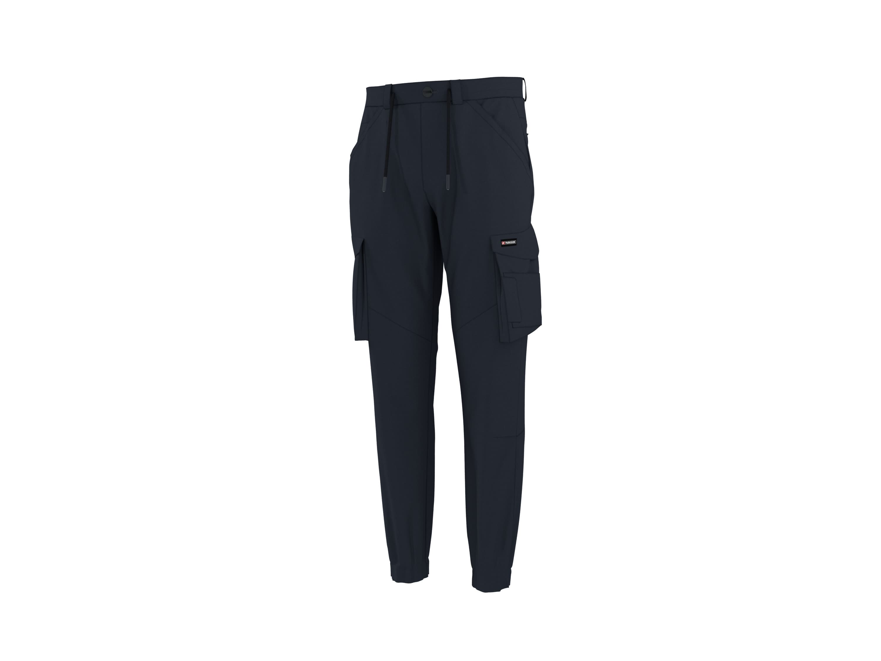 PARKSIDE® Pánske cargo nohavice v dizajne montérok (navy modrá, M (48/50))