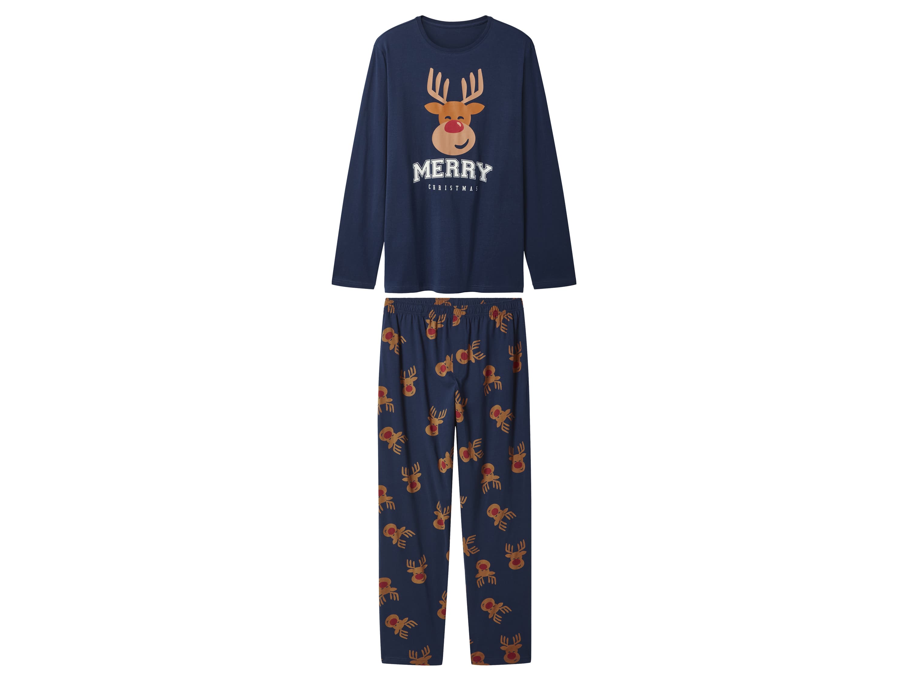 esmara Men Pánske vianočné pyžamo (navy modrá, M (48/50)) 1