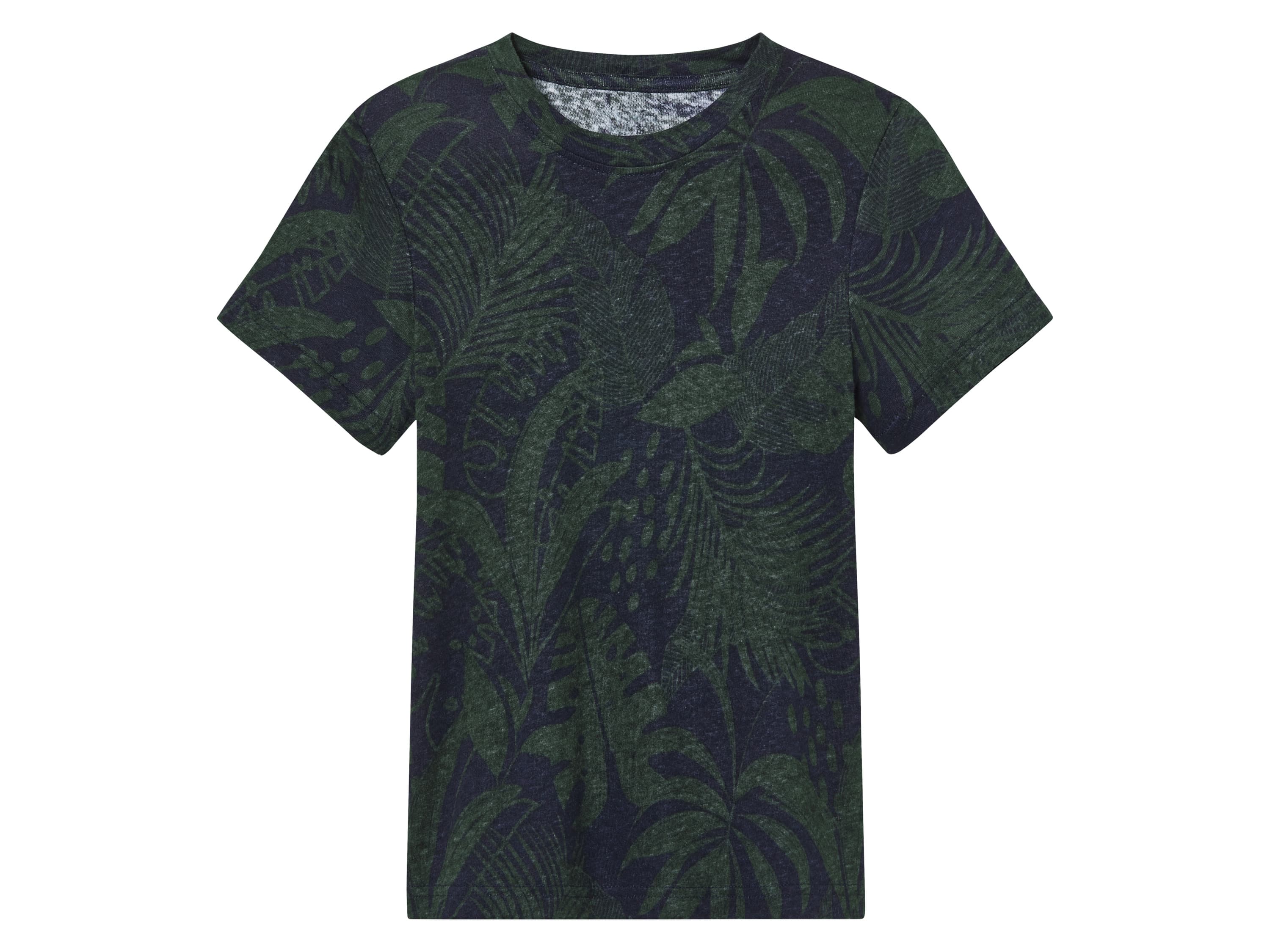 lupilu® Chlapčenské ľanové tričko (navy modrá/zelená, 98/104)