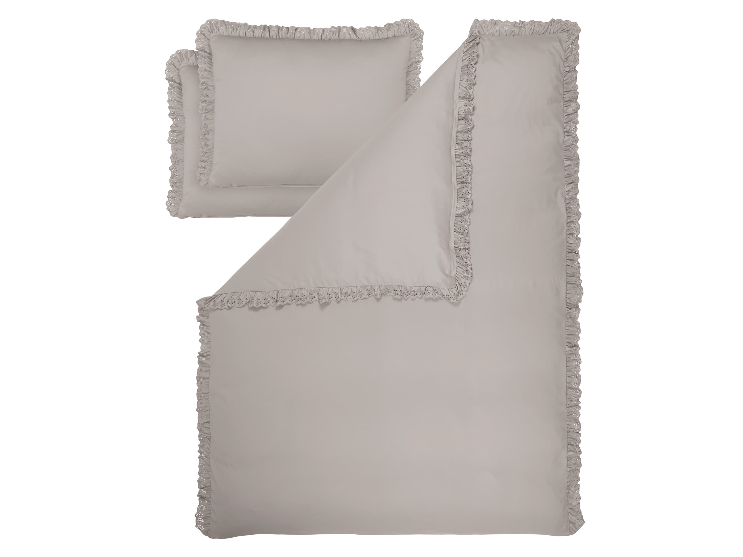 LIVARNO® Posteľná bielizeň zo saténového mikrovlákna, 240 x 220 cm (sivá)