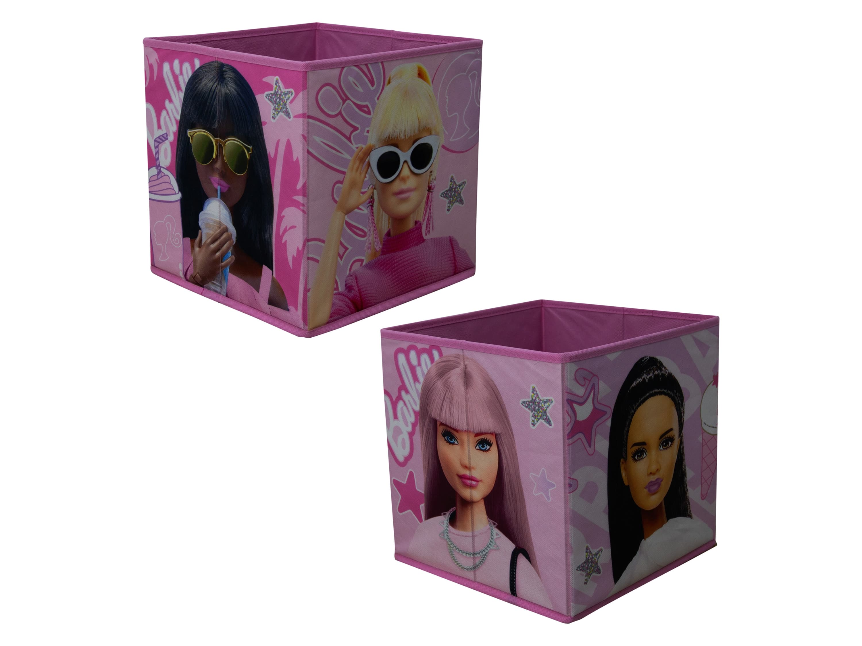 Úložný box Barbie, 2 kusy (bledoružová)